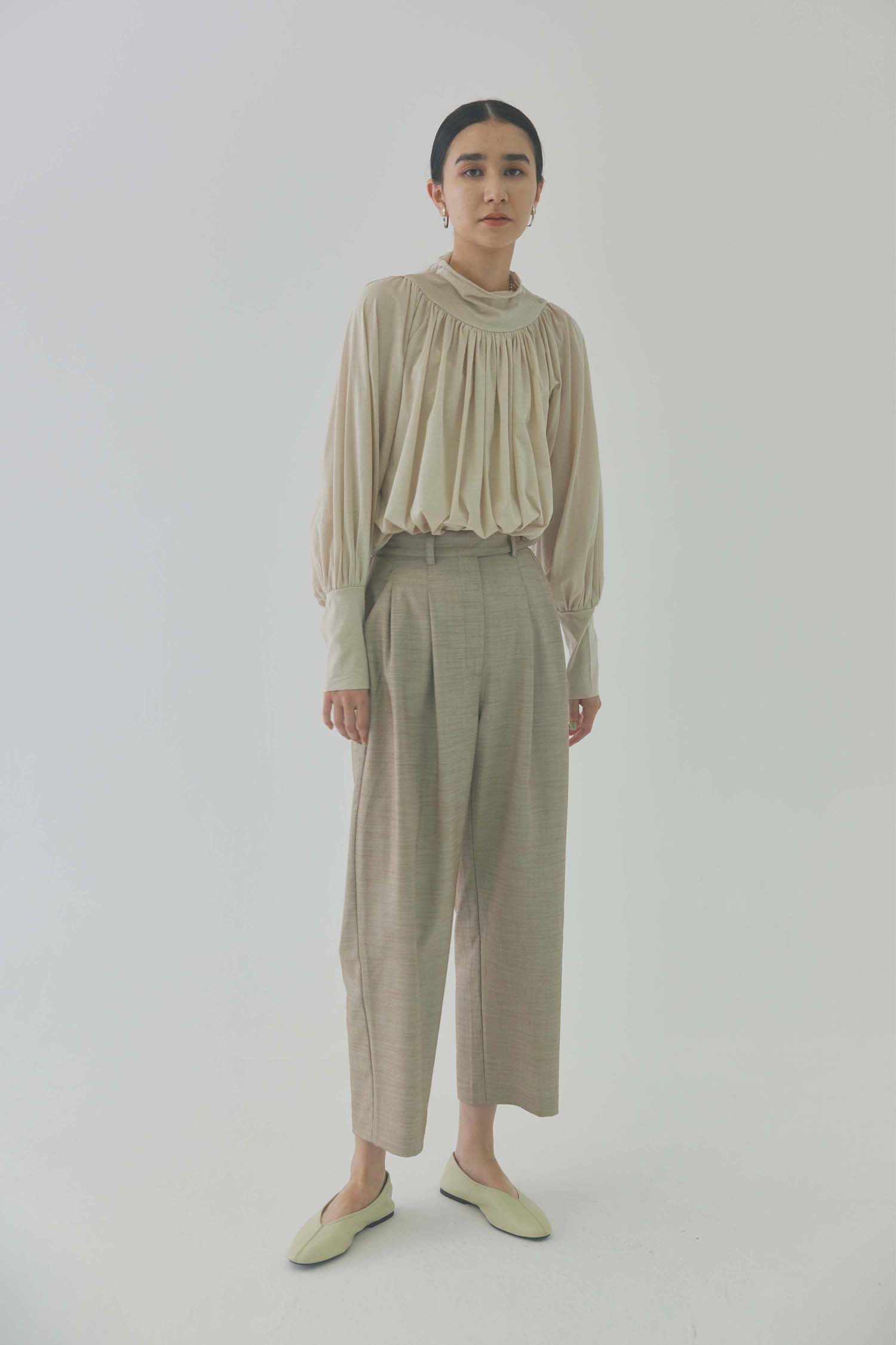doux bleu ワイドストレートタックパンツ DB-2415-003
