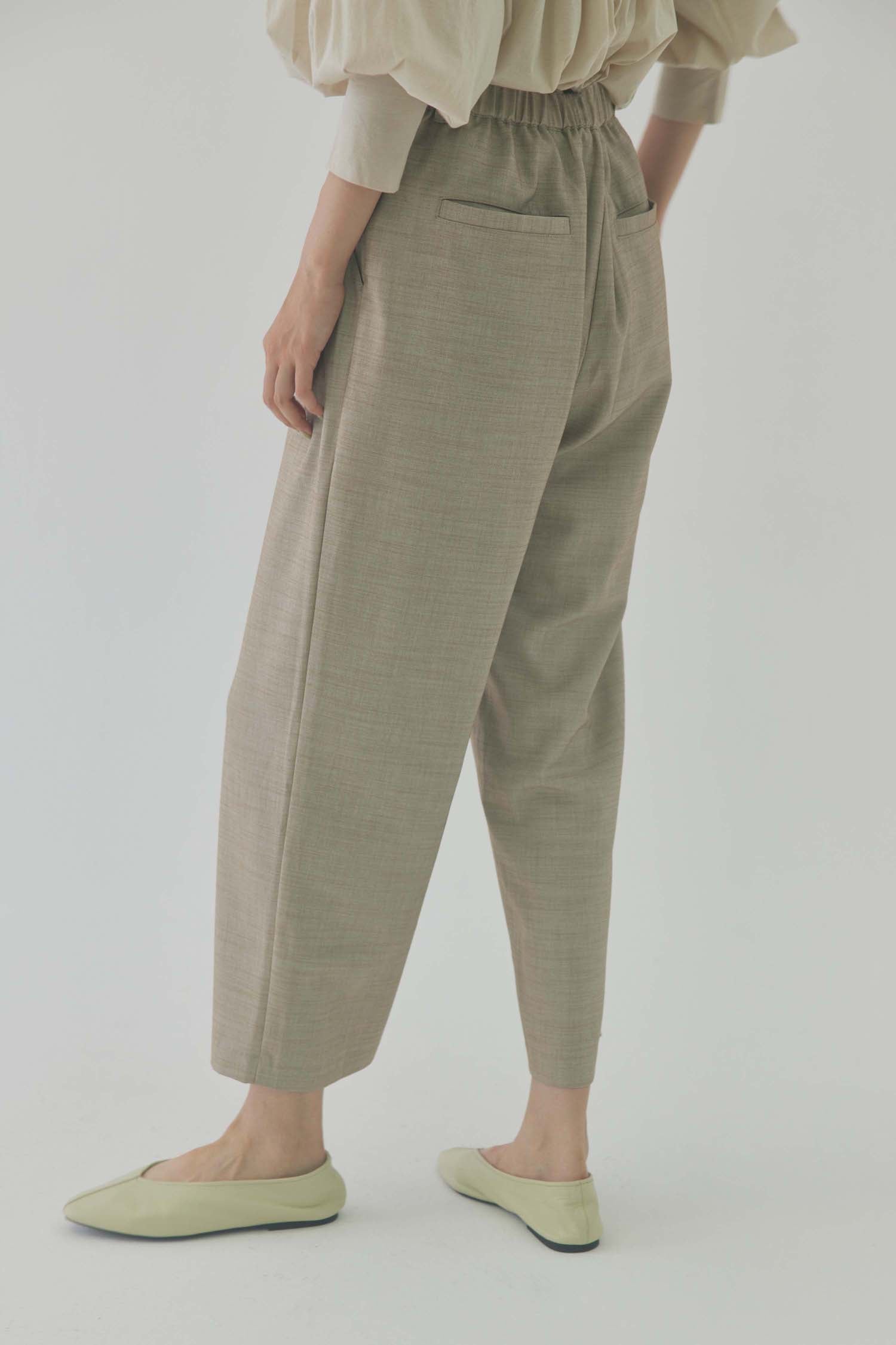doux bleu ワイドストレートタックパンツ DB-2415-003