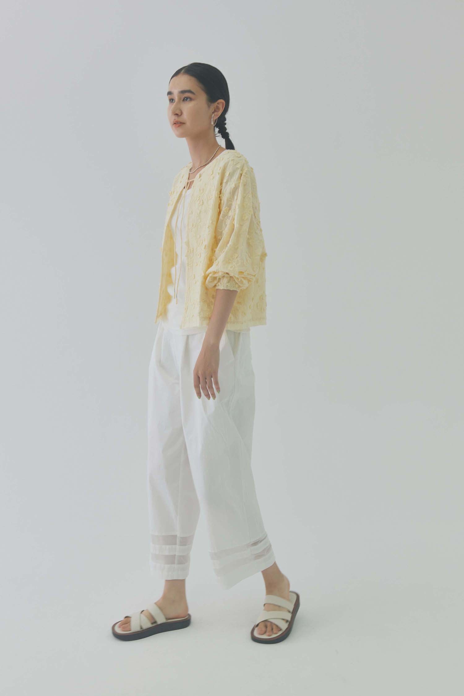doux bleu シアーラインワイドパンツ DB-2415-037
