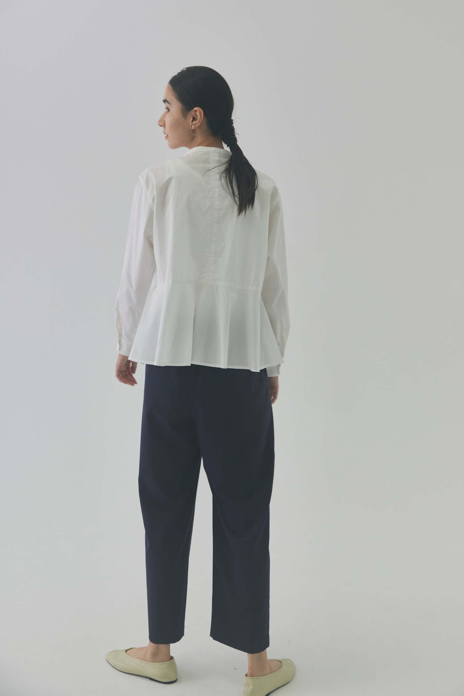 doux bleu ワイドストレートタックパンツ DB-2415-003