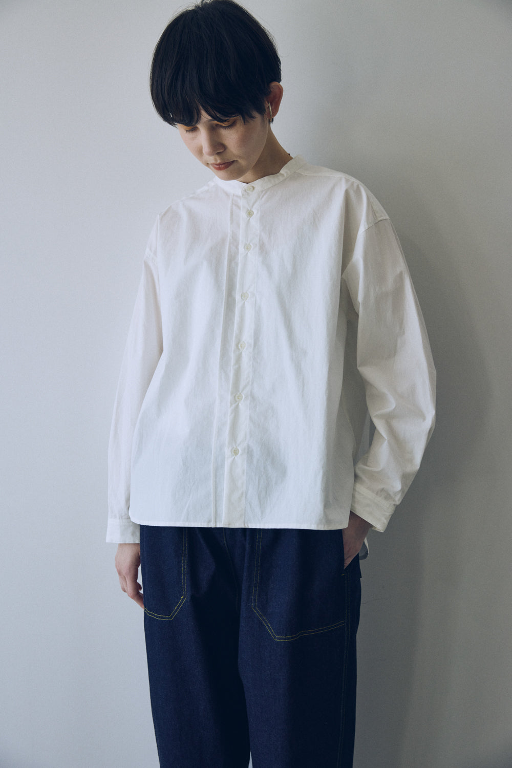 YARRA NEU オーガニックコットンダンプシャツ NU-5543-409