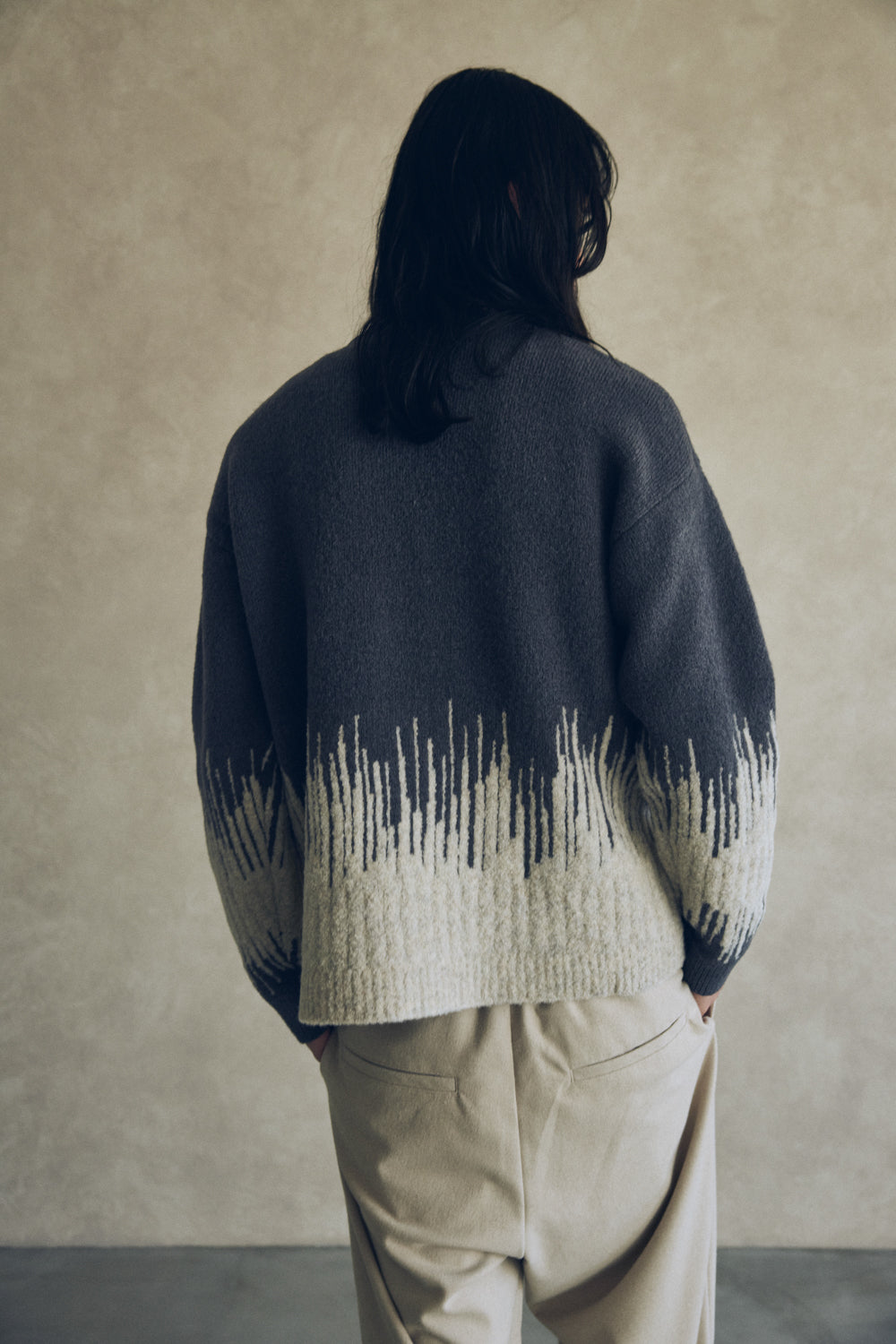 YARRA NEU コンビJQDニットプルオーバー NU-5552-421