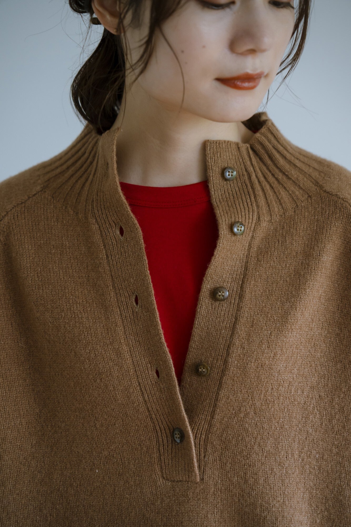 YARRA ハイネックニットプルオーバー YR-1552-276