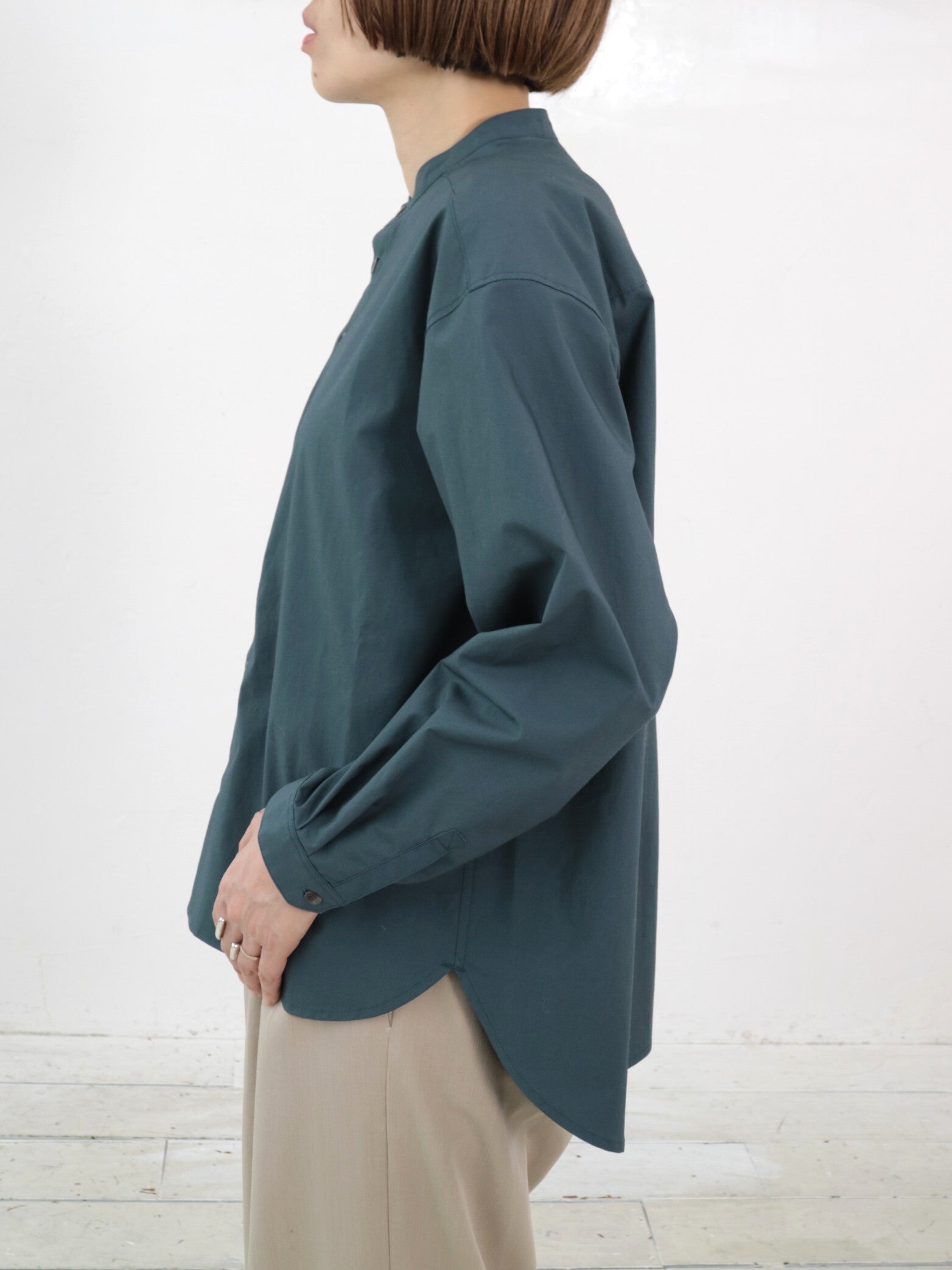 YARRA NEU オーガニックコットンダンプシャツ NU-5543-409