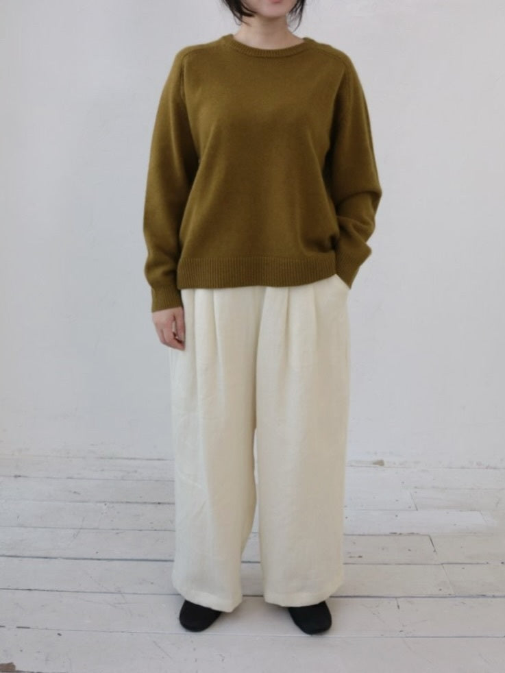 YARRA ラクーンブレンドニットプルオーバー YR-1552-278