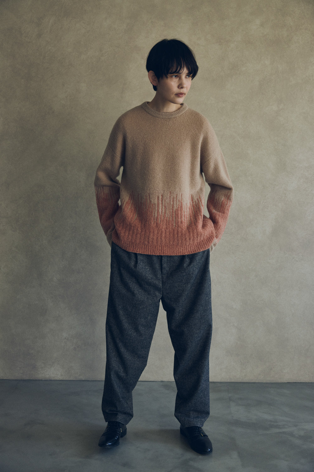 YARRA NEU コンビJQDニットプルオーバー NU-5552-421