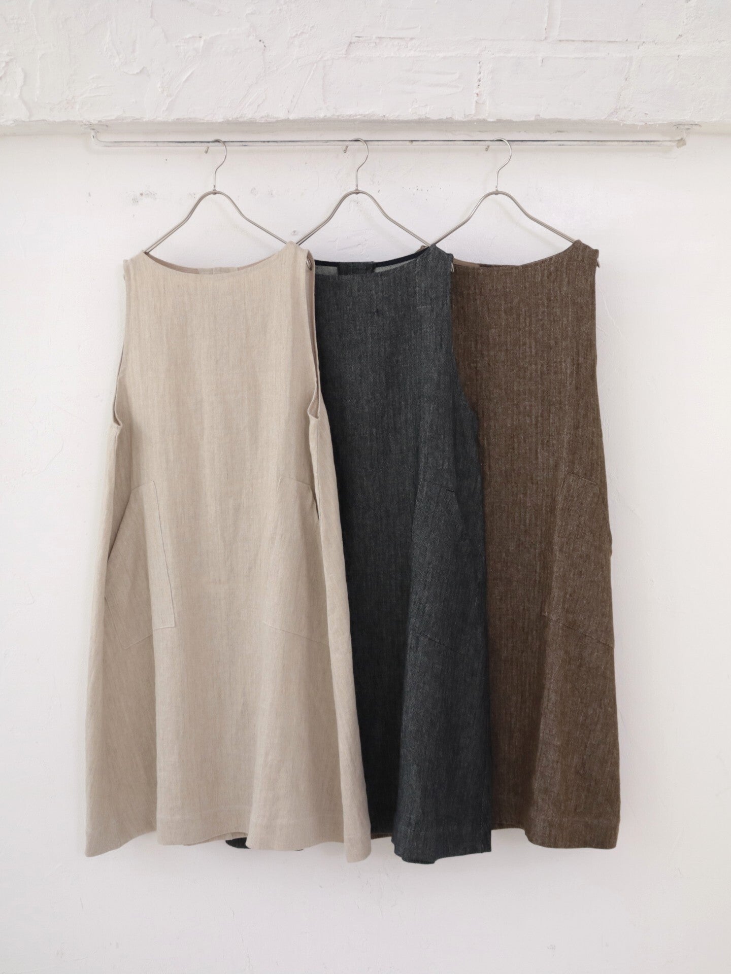 YARRA へリンボンポケットジャンパースカート YR-1544-206