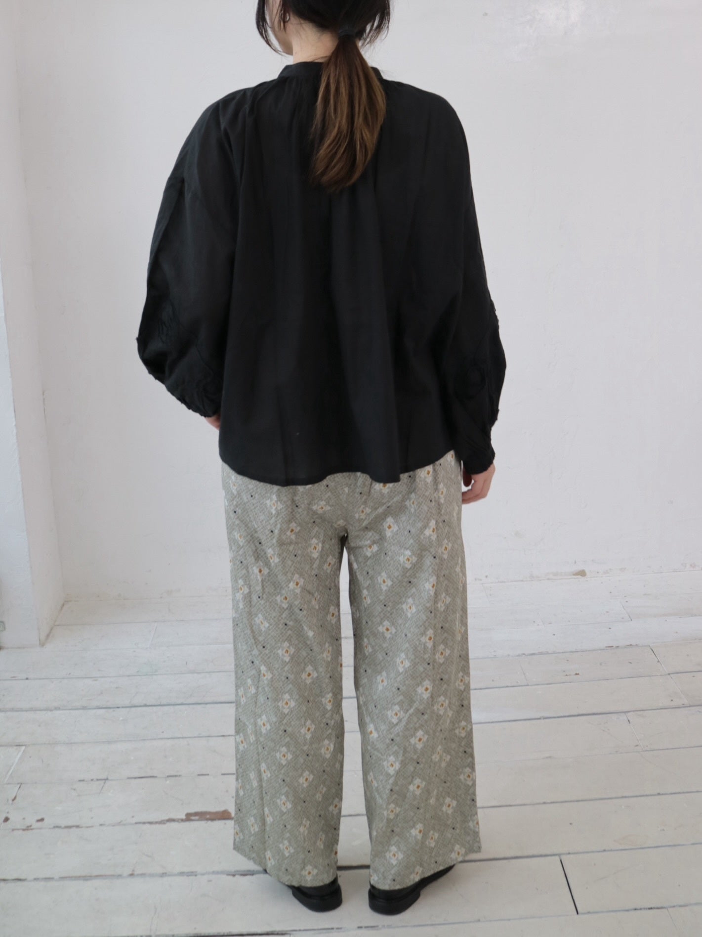 YARRA INDIAプリントストレートパンツ YR-1545-213