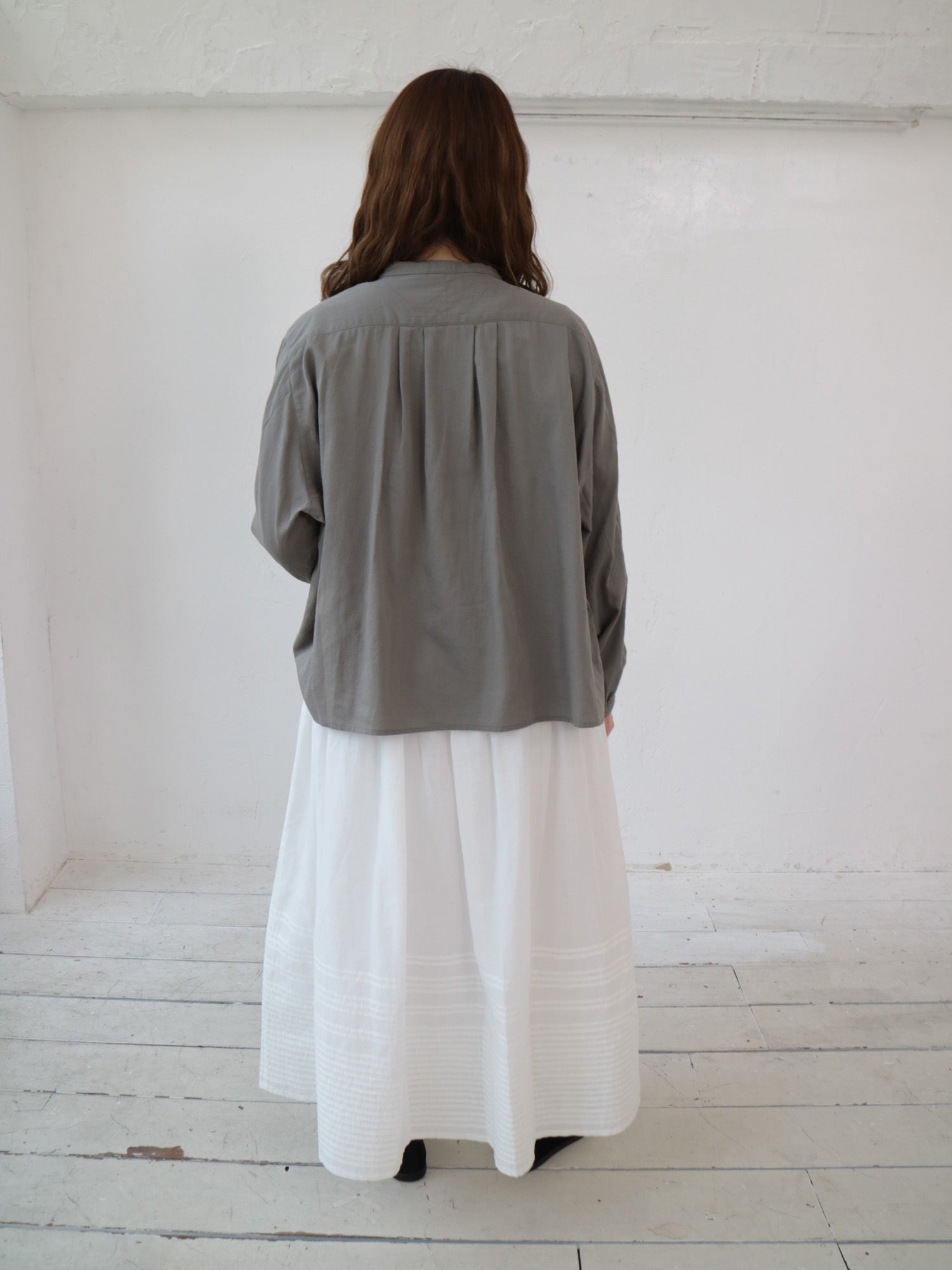 YARRA INDIAペチ付きピンタックスカート YR-1546-210