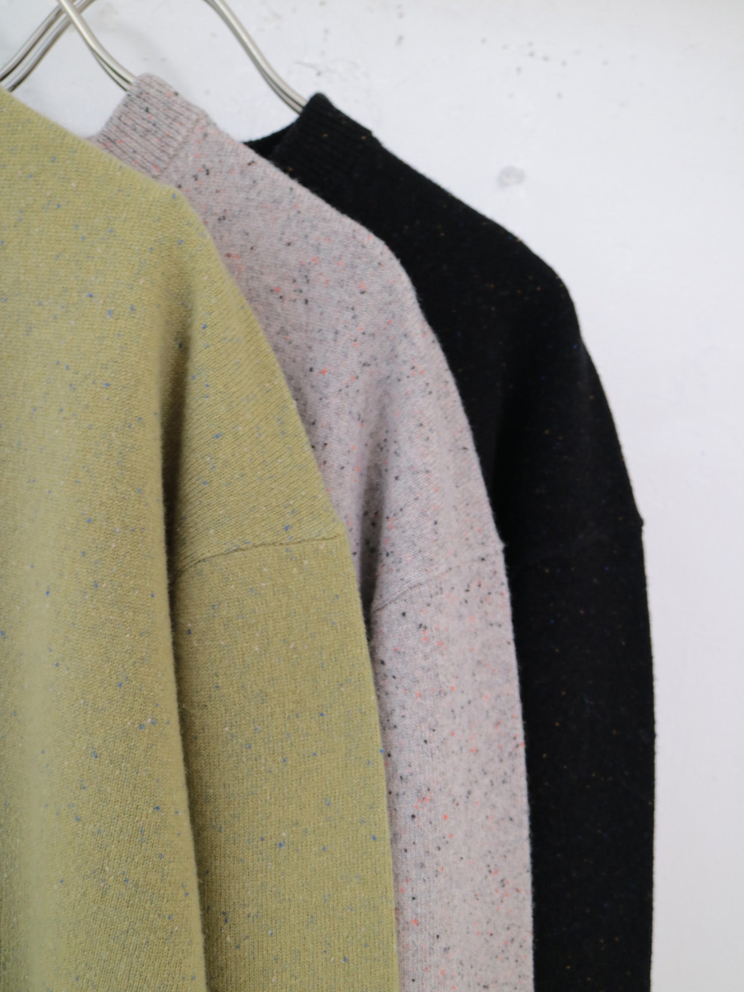 YARRA NEU カラーネップメリノニットカーディガン NU-5552-420