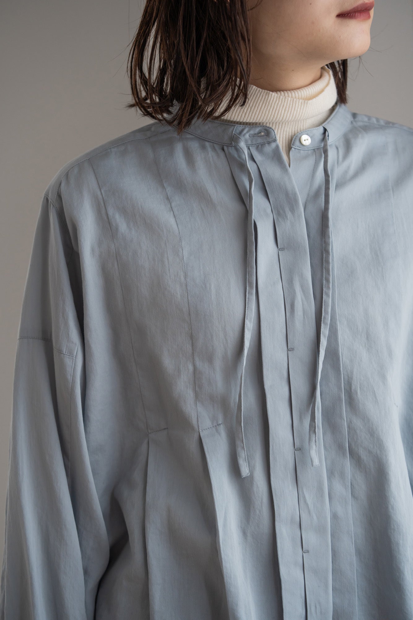 YARRA コットンローンタックブラウス YR-1543-220