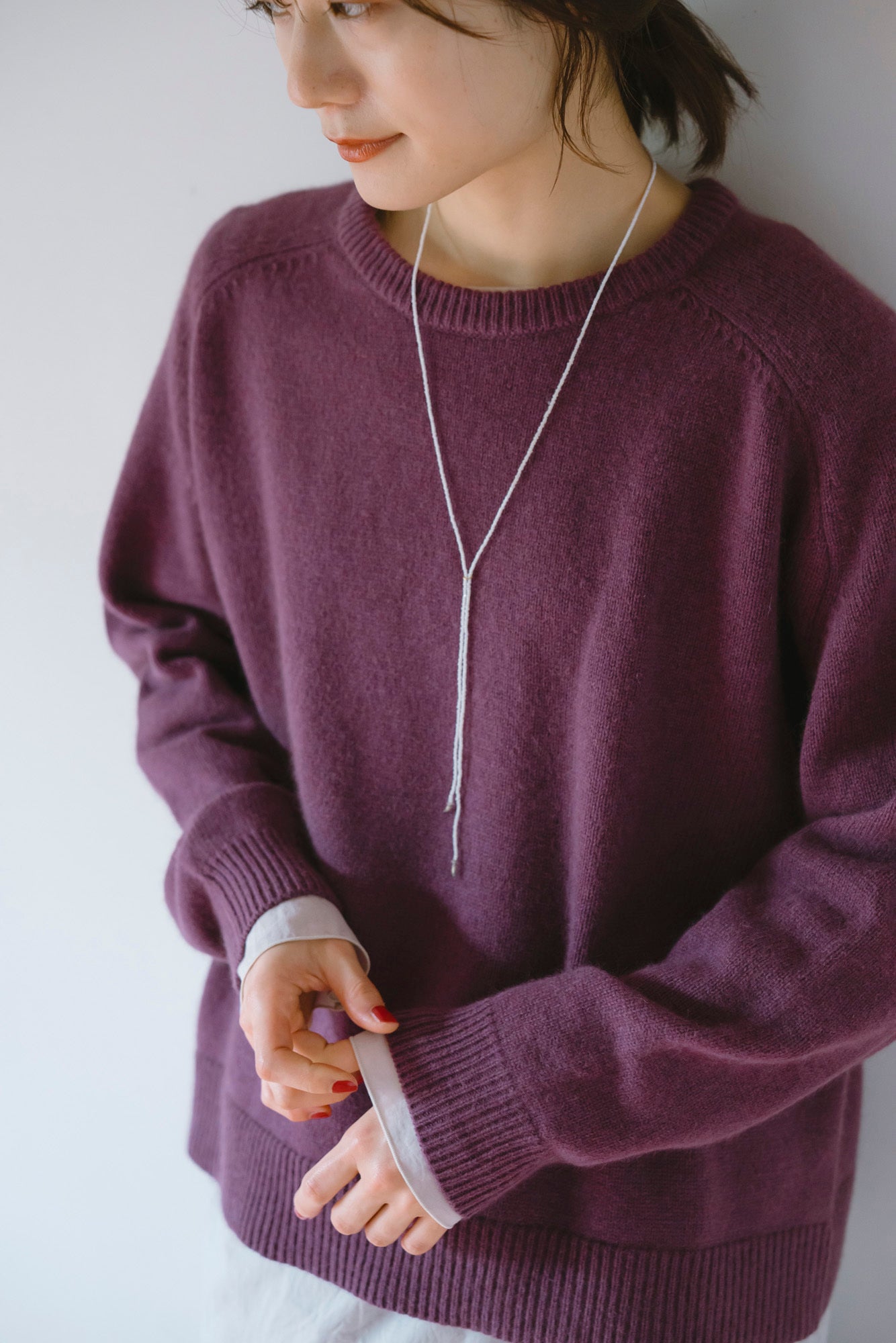 YARRA ラクーンブレンドニットプルオーバー YR-1552-278