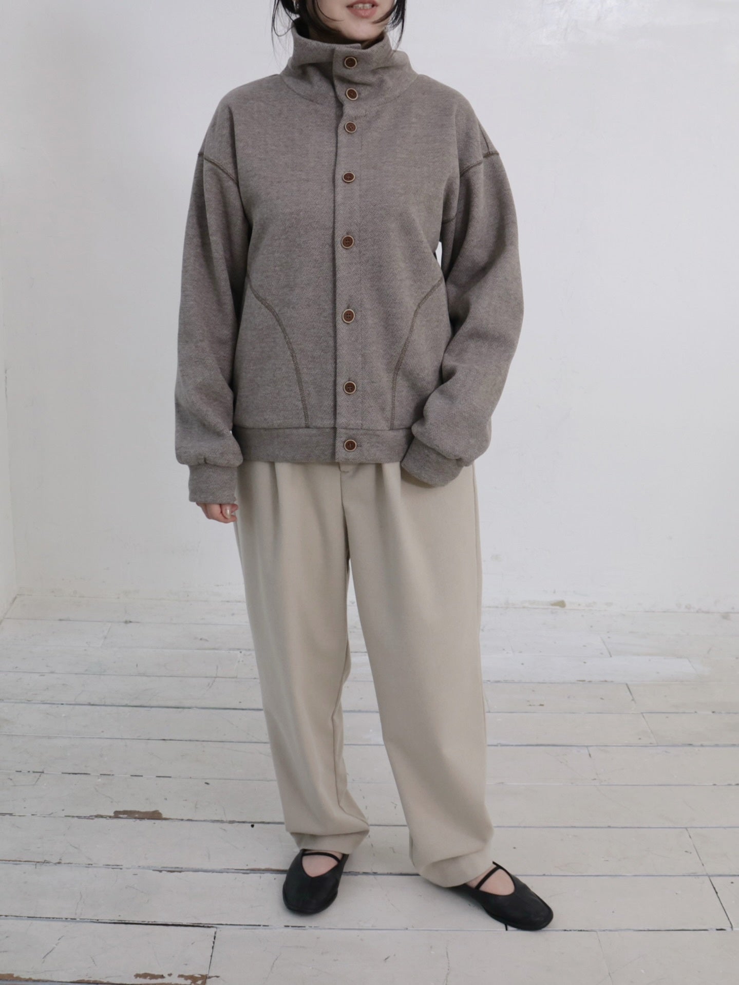 YARRA NEU W混釦ダウンカットブルゾン NU-5551-417