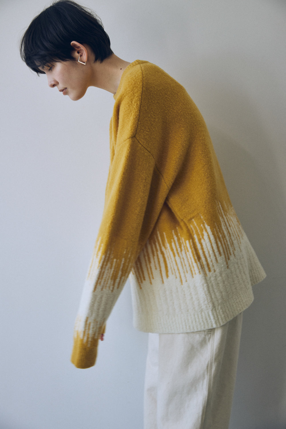 YARRA NEU コンビJQDニットプルオーバー NU-5552-421