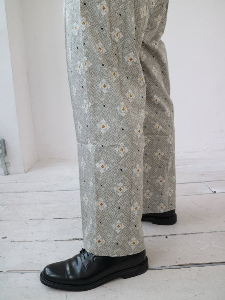 YARRA INDIAプリントストレートパンツ YR-1545-213