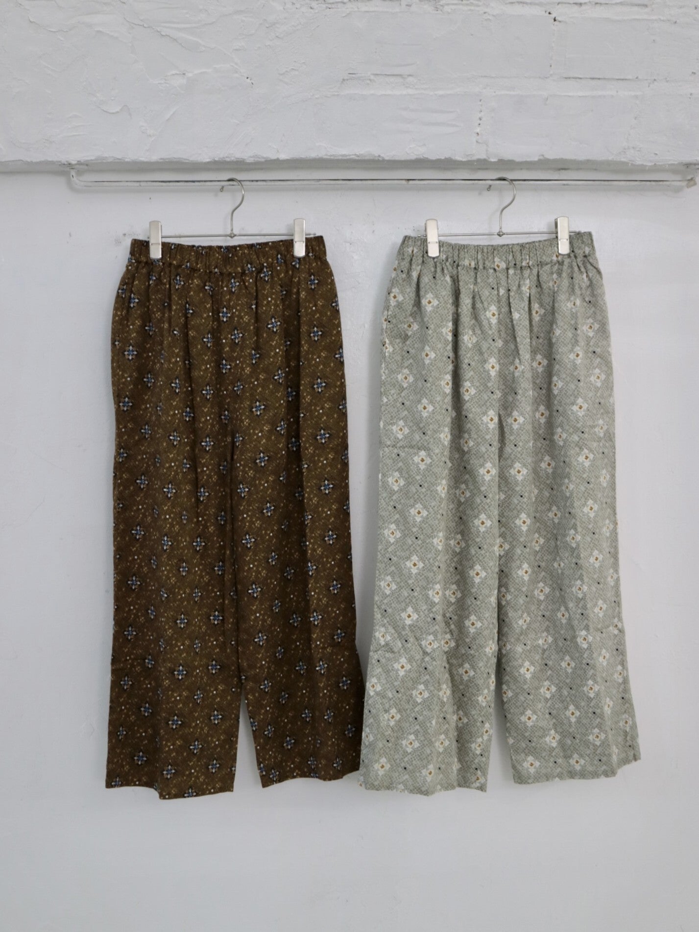 YARRA INDIAプリントストレートパンツ YR-1545-213