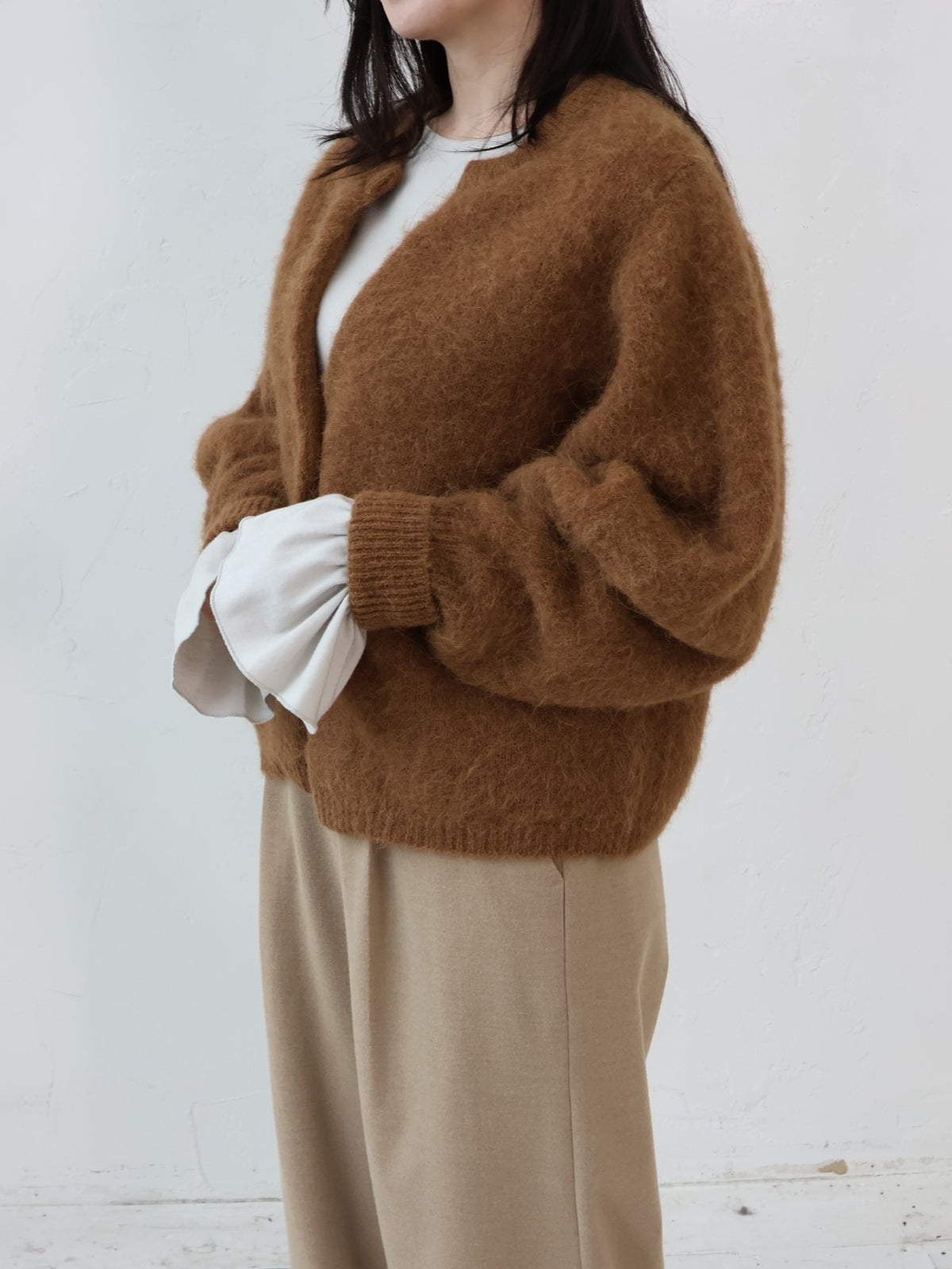 doux bleu ギャザーカフス カットソー DB-2651-047