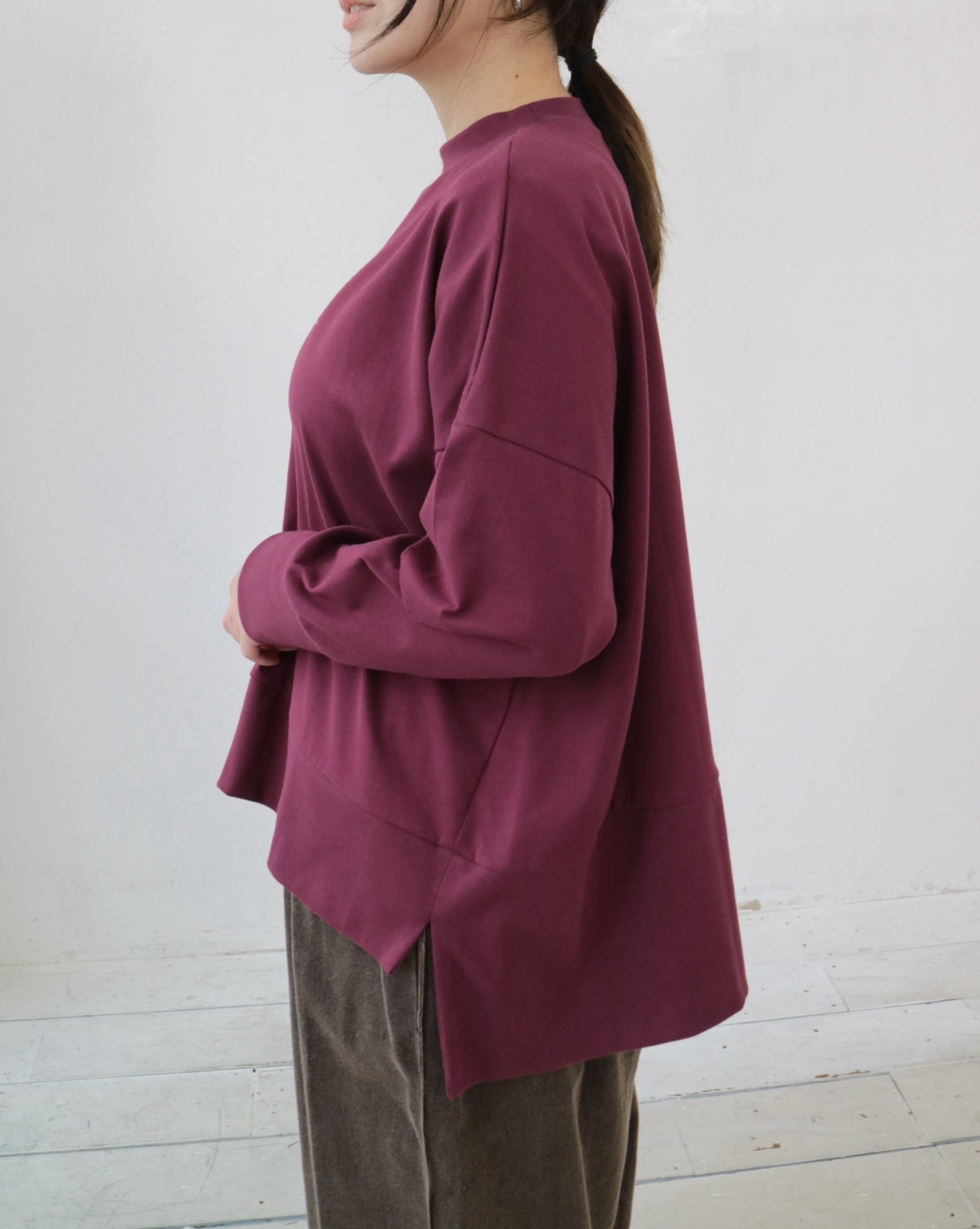 YARRA コーマ天竺ワイドプルオーバー YR-1541-223