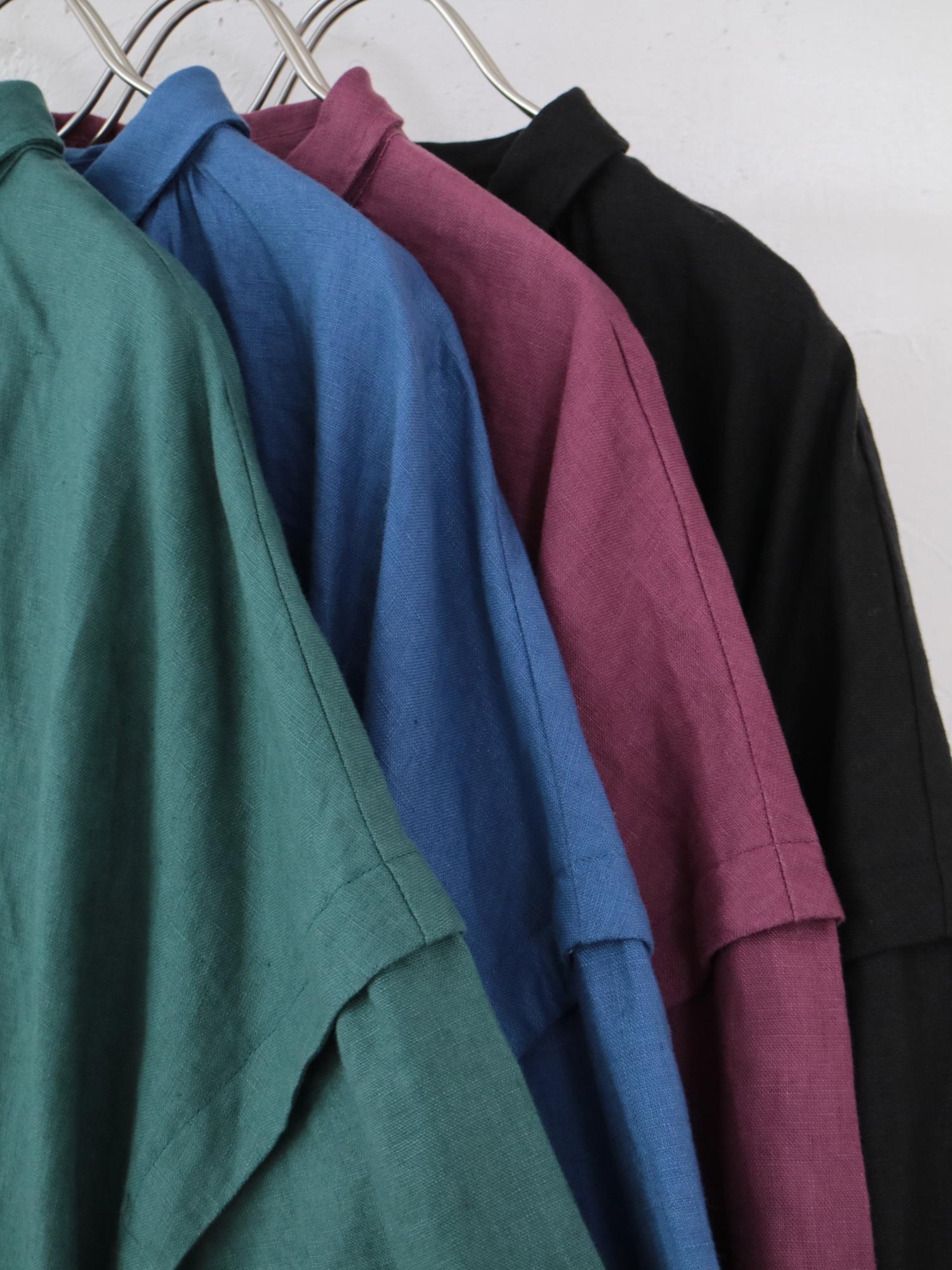 YARRA リネン100ギャザーワンピース YR-1544-240