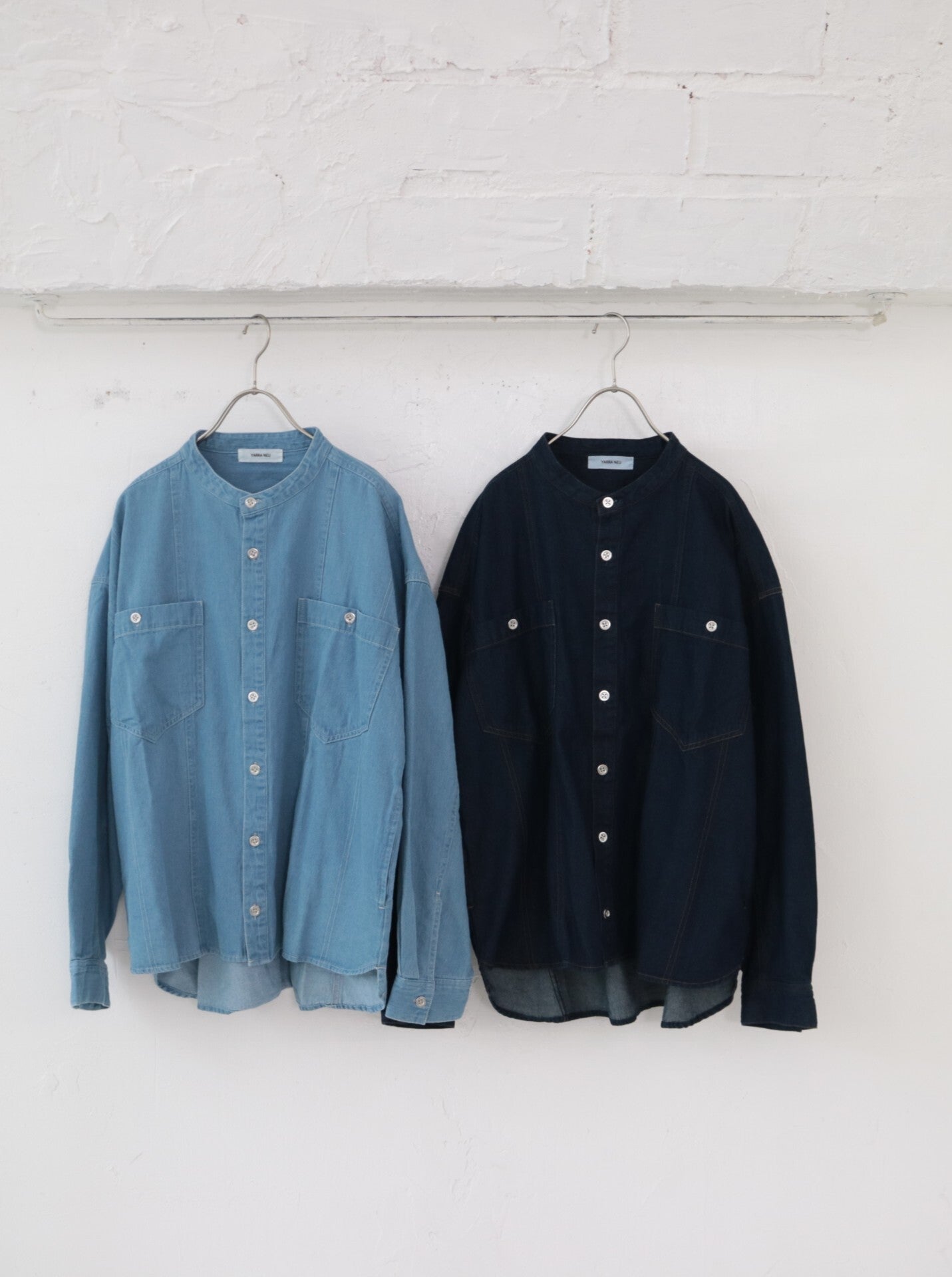 YARRA NEU 胸ポケット加工デニムシャツ NU-5543-410