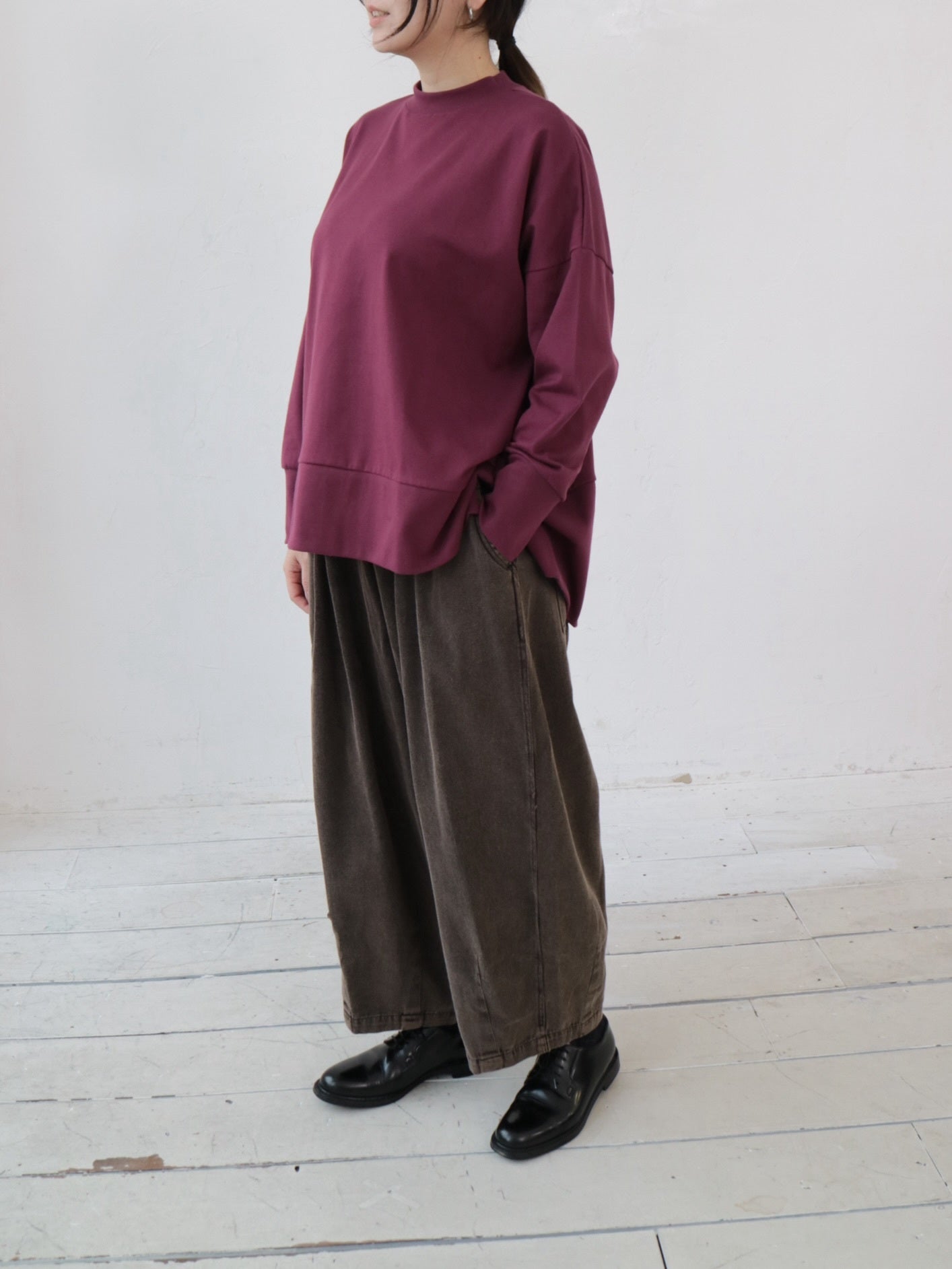 YARRA INDIAエンザイム裾ダーツパンツ YR-1545-235