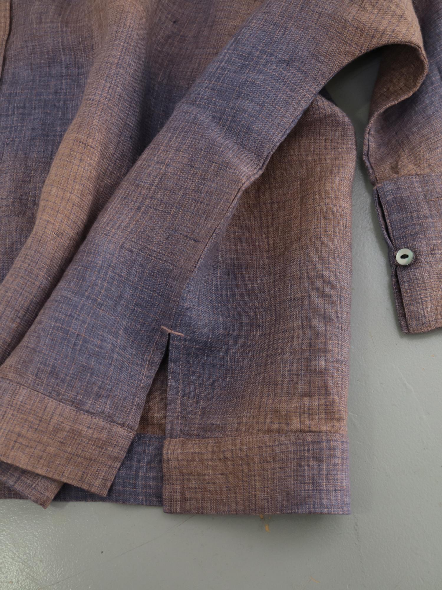 YARRA リネン100ワイド2WAYブラウス YR-1543-205