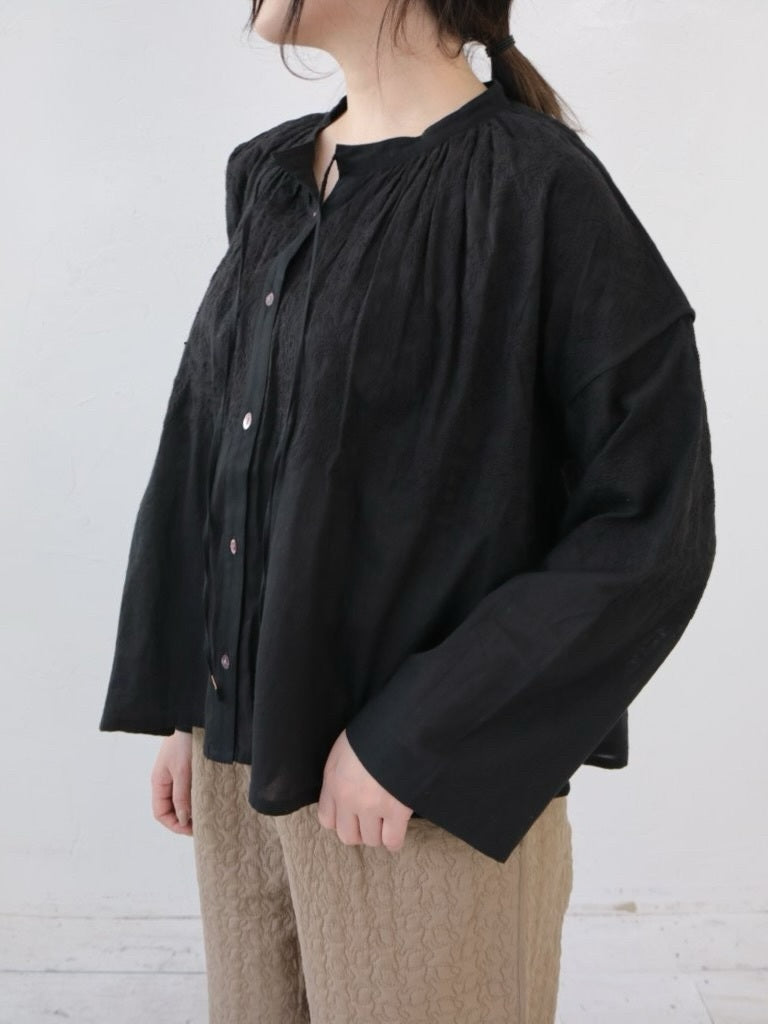 YARRA INDIAボイル刺繍ブラウス YR-1553-250