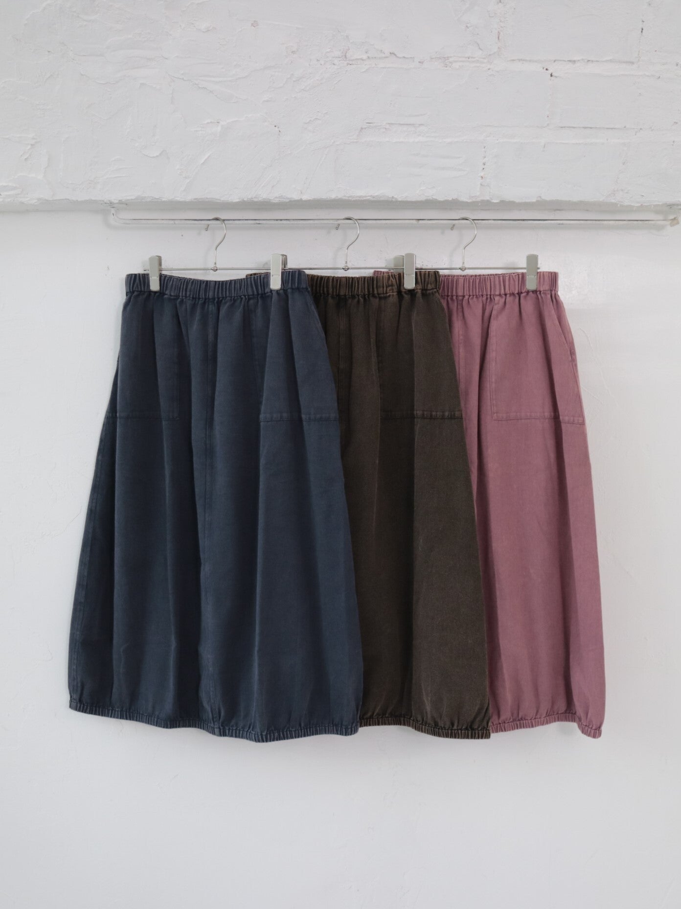 YARRA INDIAエンザイム裾ゴムスカート YR-1546-244