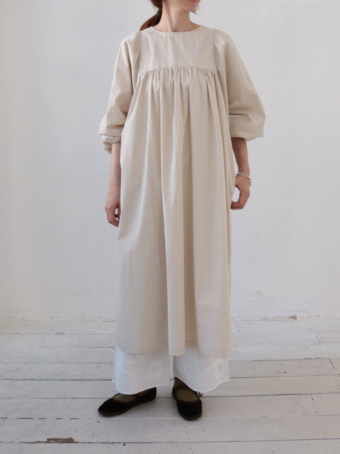 【予約販売 10月下旬発送】YARRA ami×YARRA ギャザーワンピース 1554-282