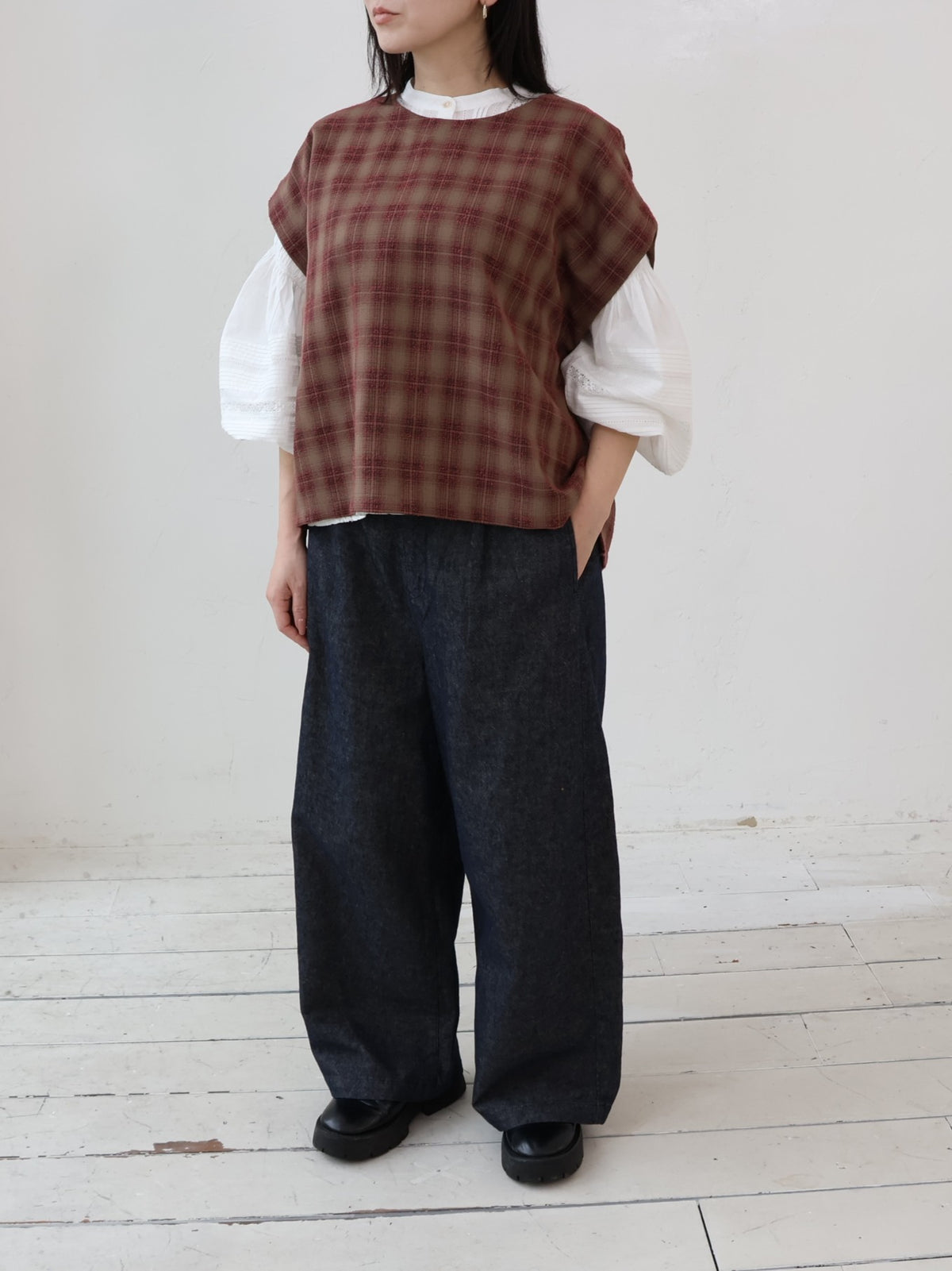 YARRA リネンコットンストレートパンツ YR-1645-235