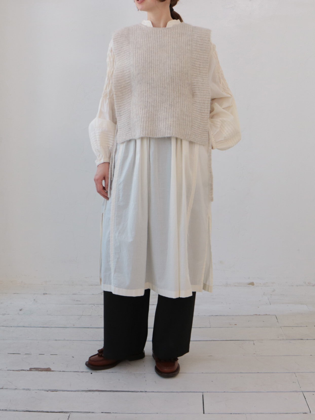 doux bleu アルパカニットベスト DB-2558-056