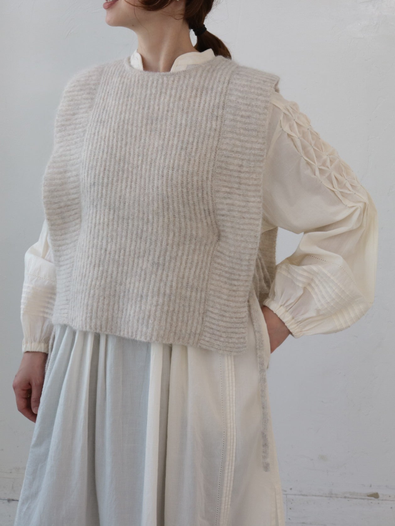 doux bleu アルパカニットベスト DB-2558-056