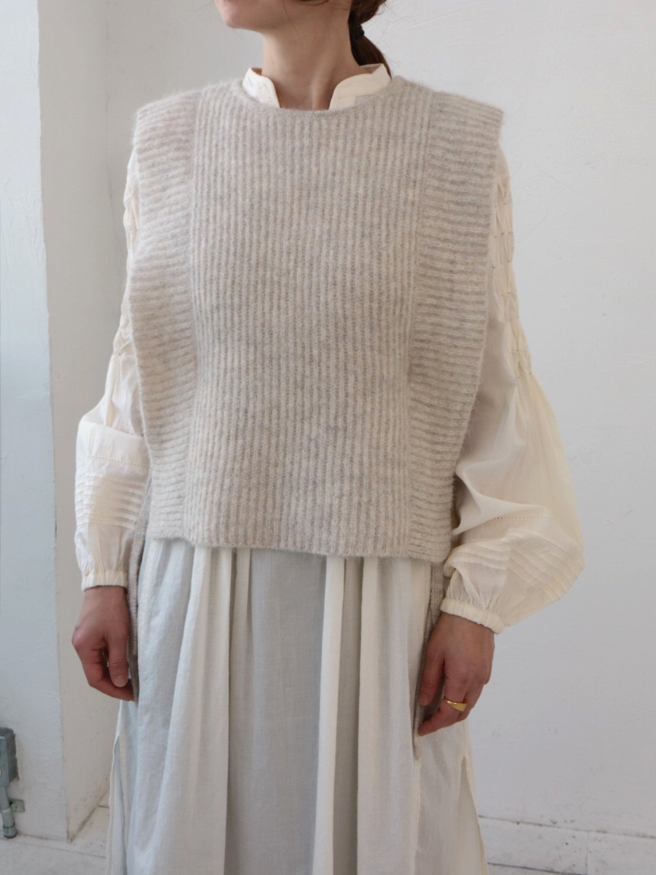 doux bleu アルパカニットベスト DB-2558-056