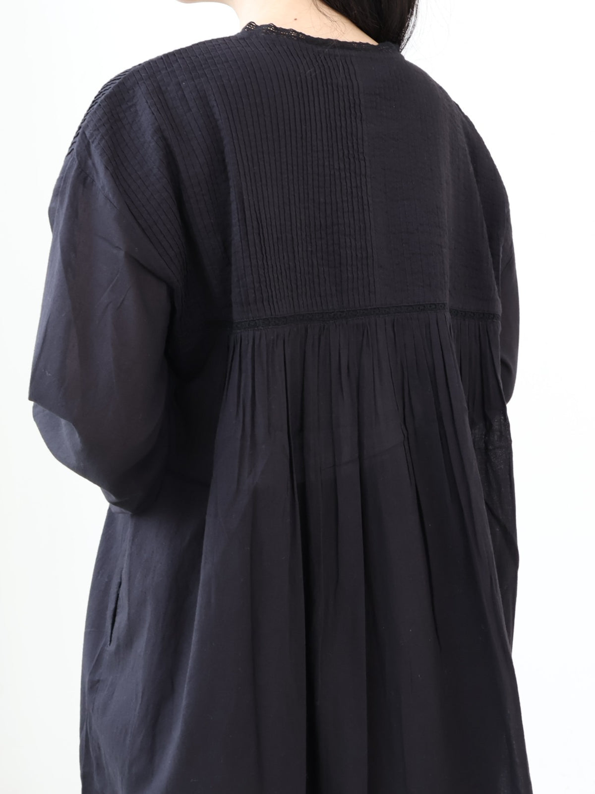 YARRA INDIAピンタックレースワンピース YR-1644-210