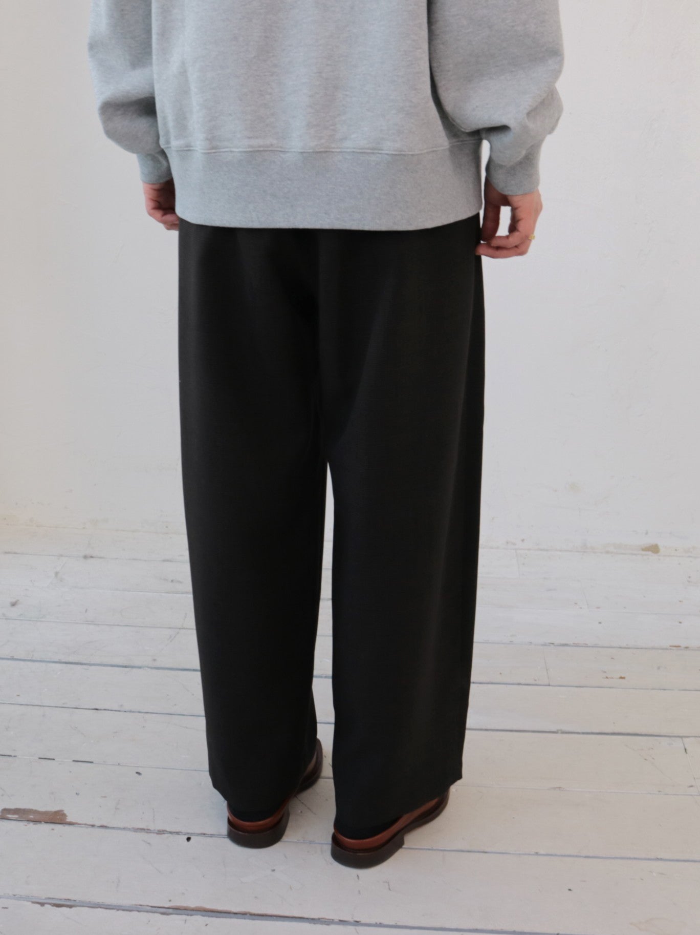 doux bleu ウーリーノ タックパンツ DB-2555-053