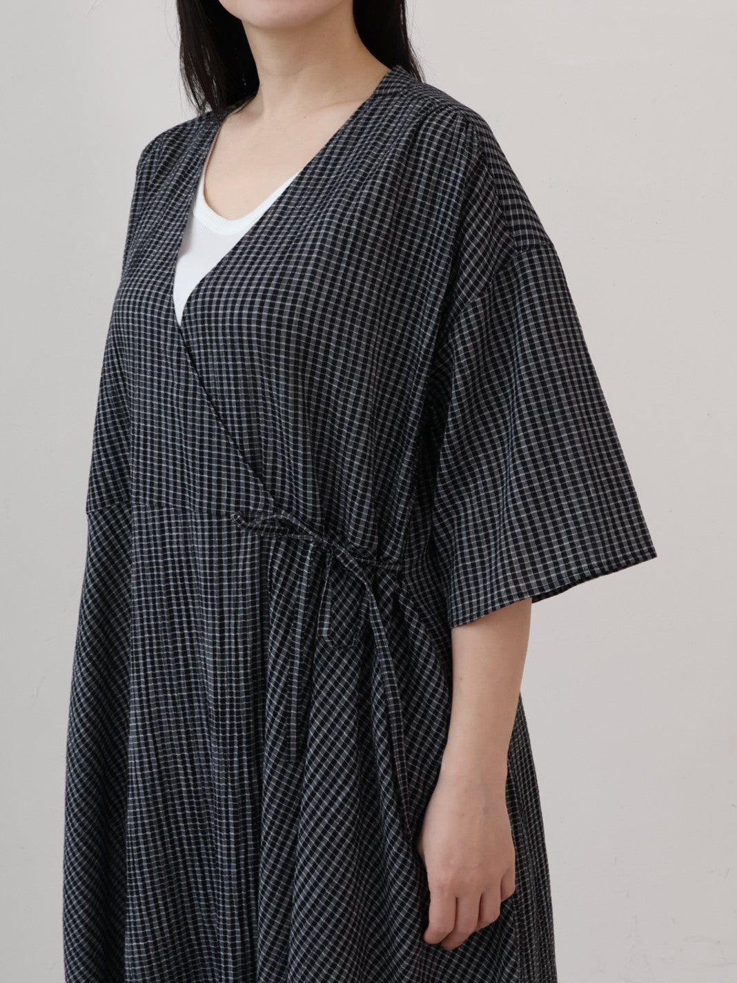 YARRA シングルガーゼカシュクールワンピース YR-1644-203
