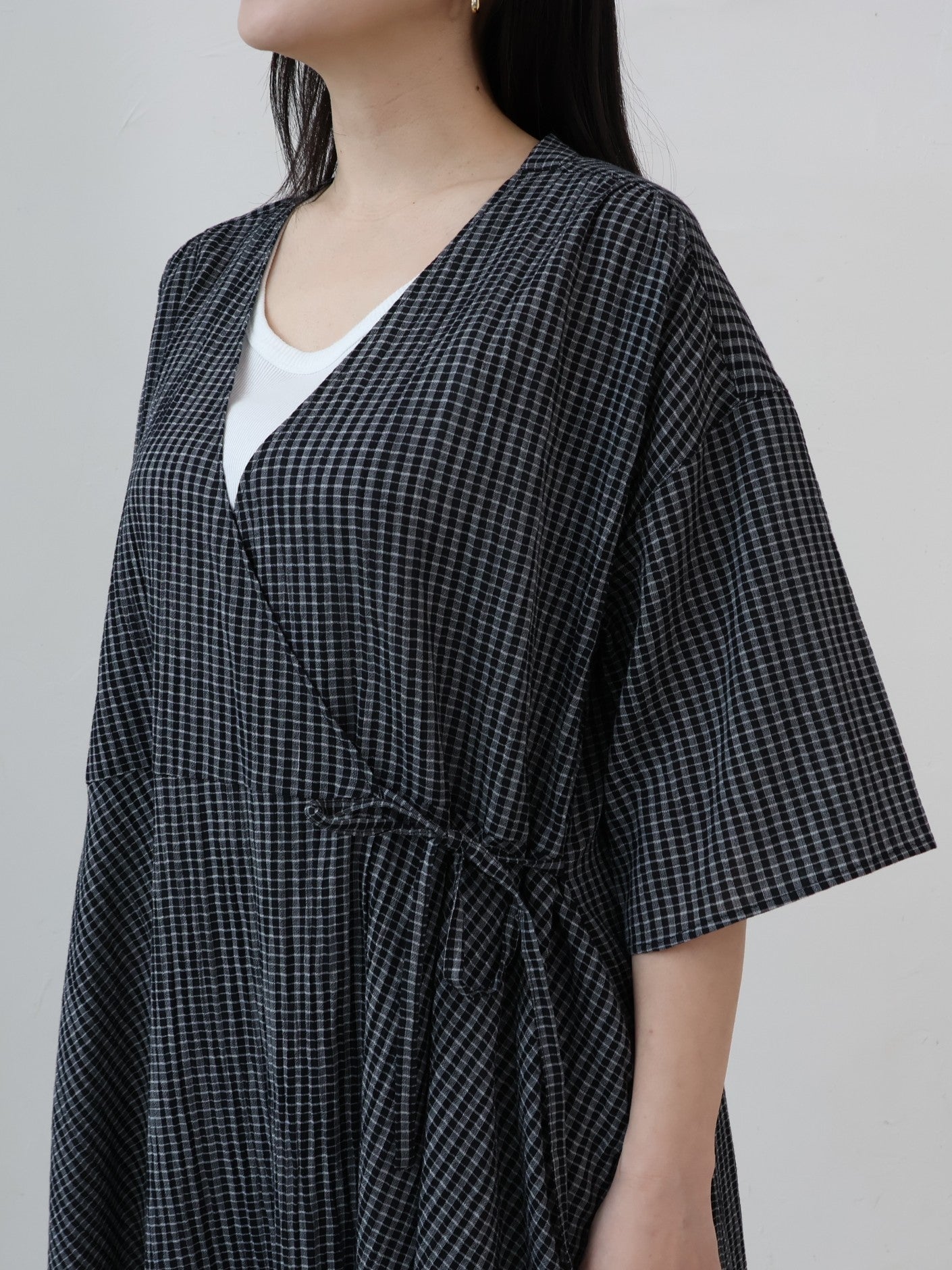 YARRA シングルガーゼカシュクールワンピース YR-1644-203