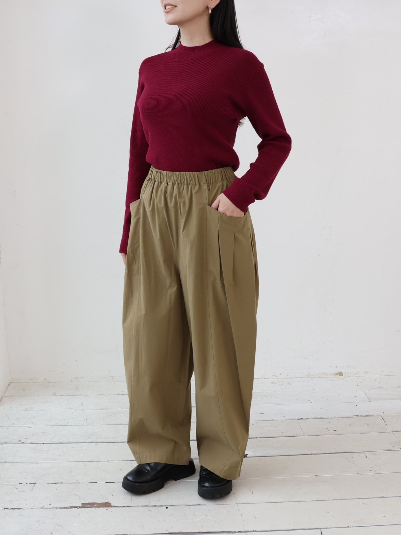 YARRA コンパクトツイルタックパンツ YR-1645-205