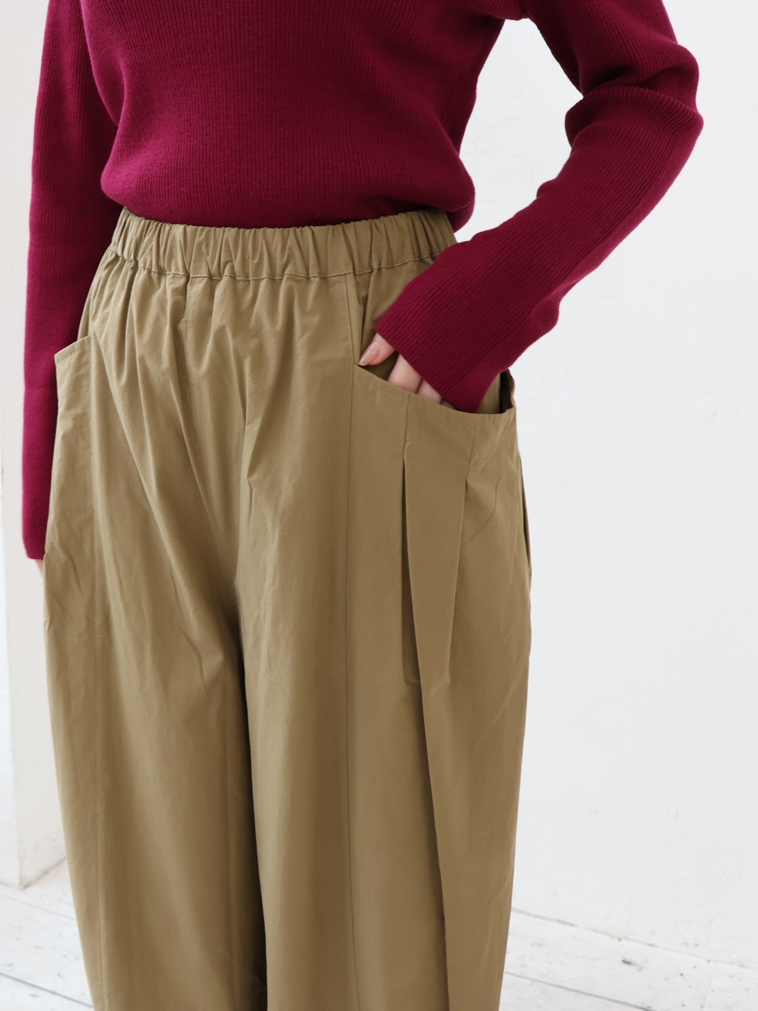 YARRA コンパクトツイルタックパンツ YR-1645-205