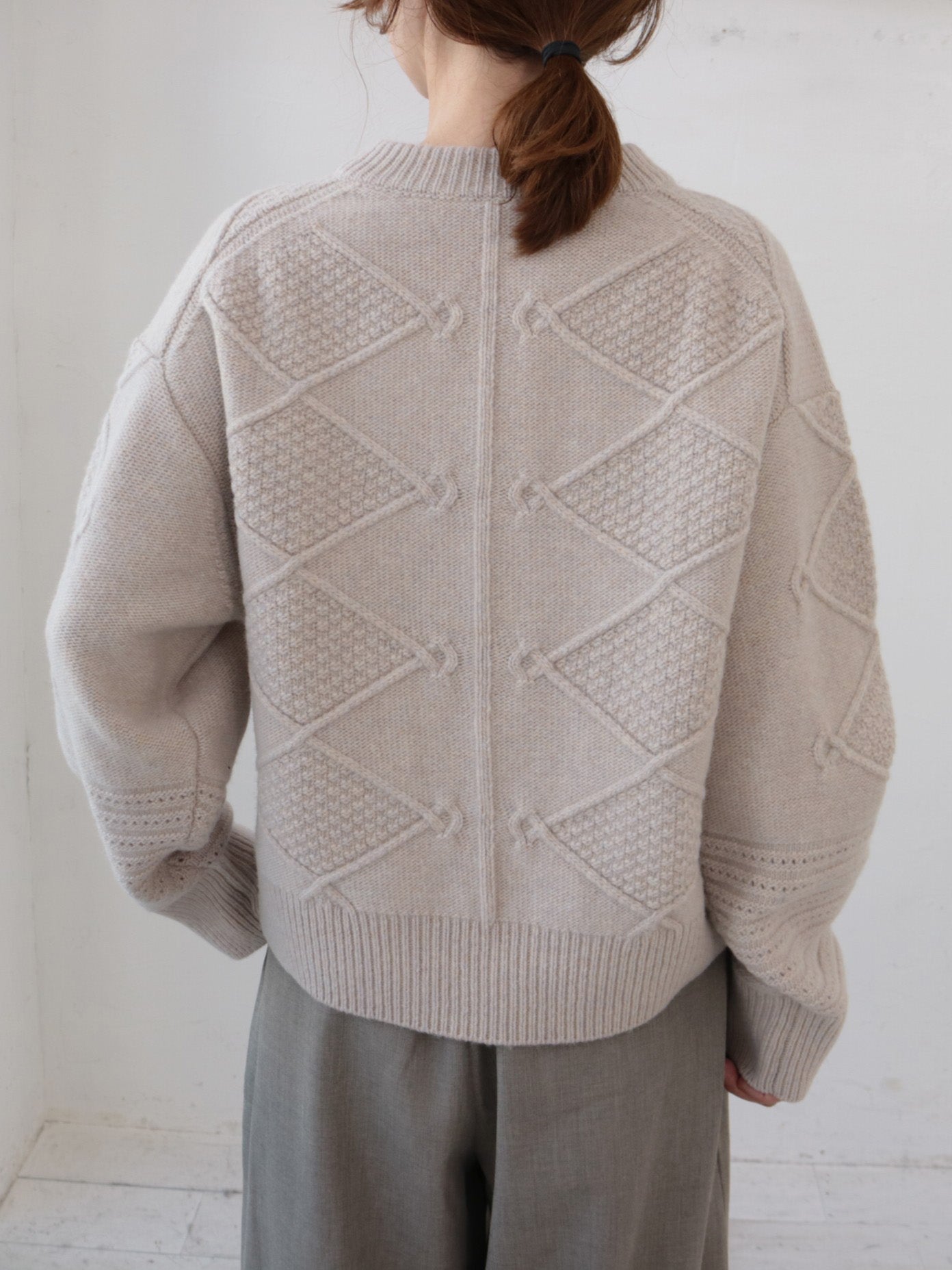 doux bleu スキッパー アランニット DB-2552-059