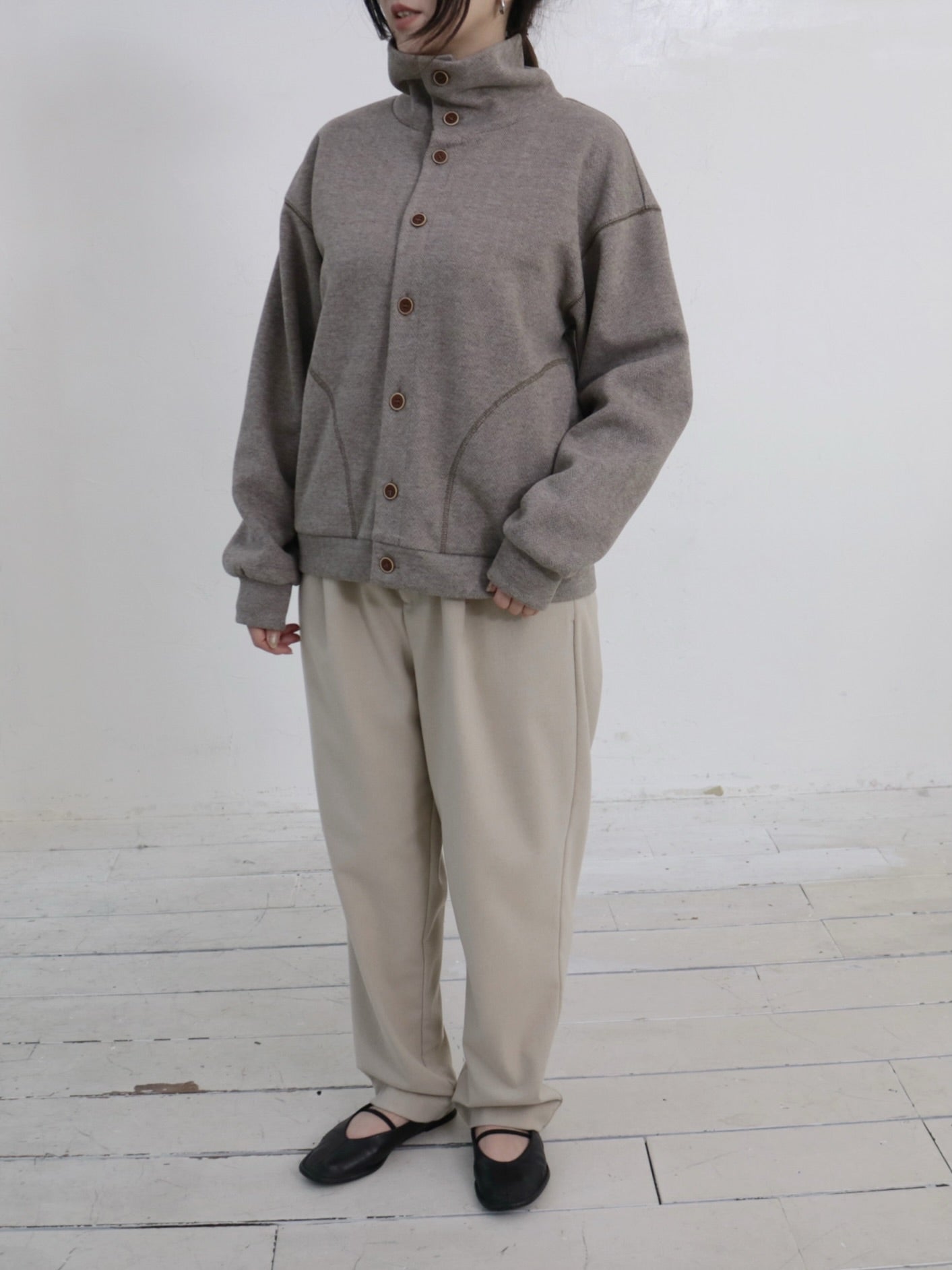 YARRA NEU W混釦ダウンカットブルゾン NU-5551-417