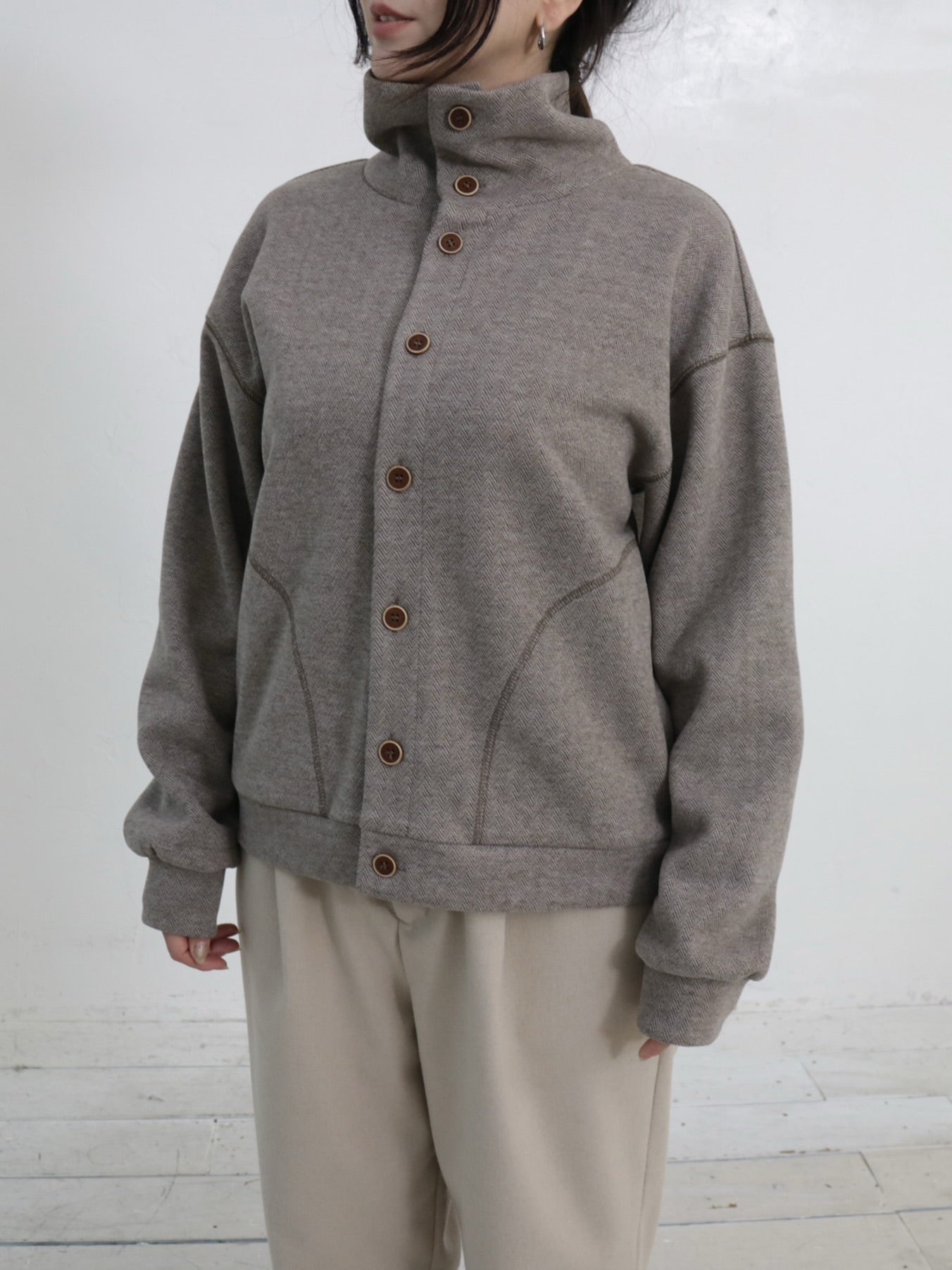 YARRA NEU W混釦ダウンカットブルゾン NU-5551-417