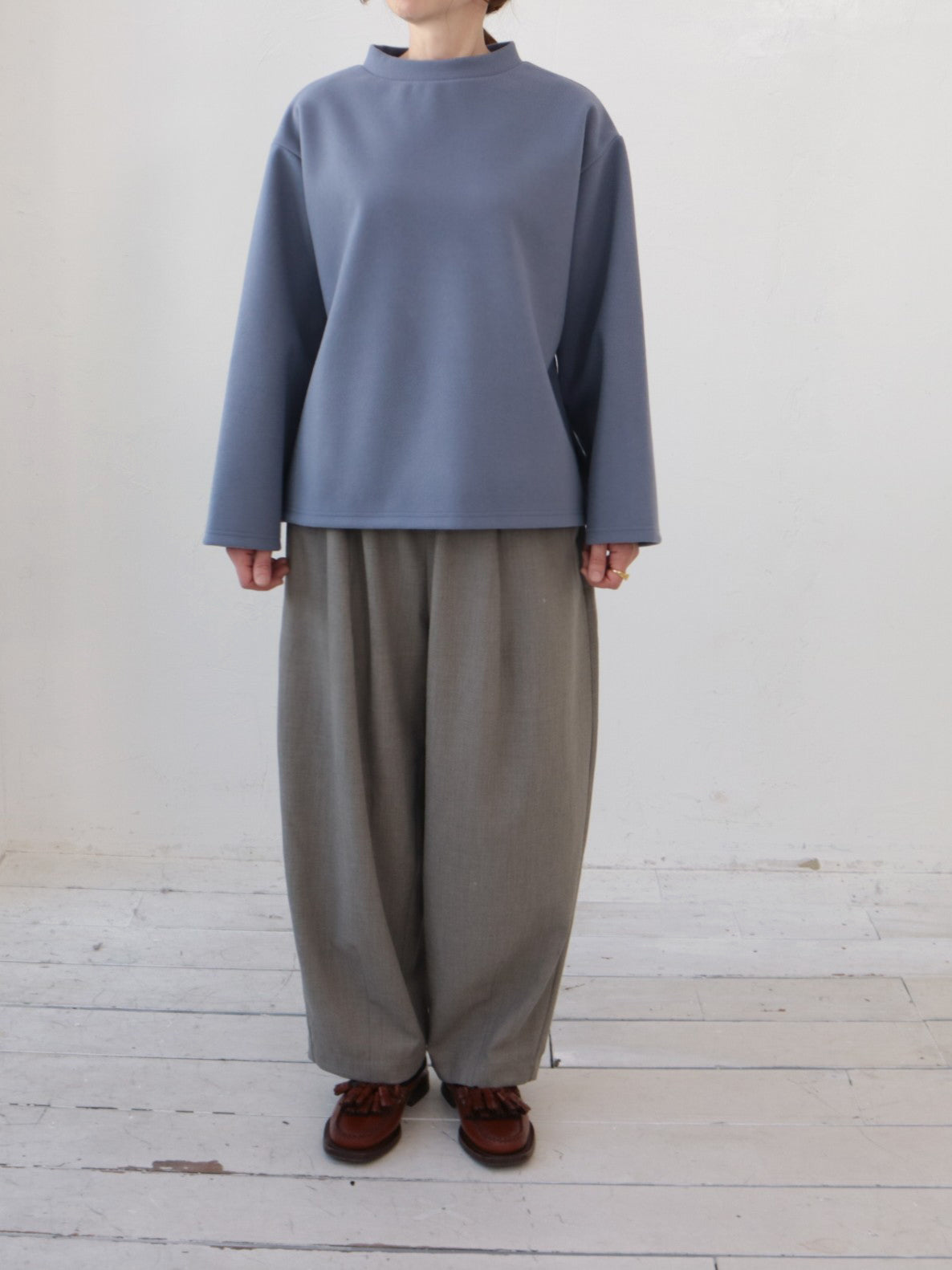 doux bleu Wジャージープルオーバー DB-2551-057