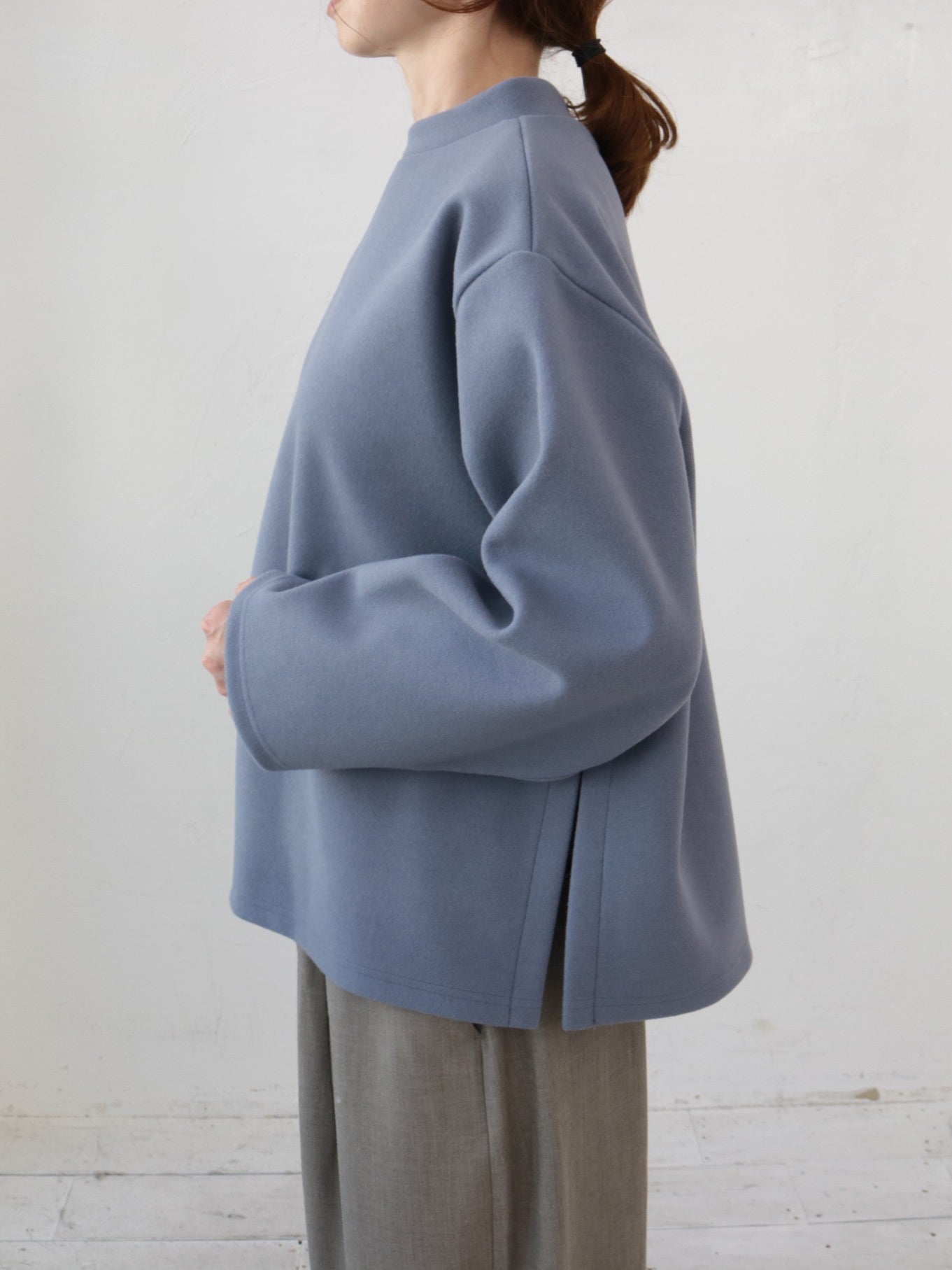 doux bleu Wジャージープルオーバー DB-2551-057