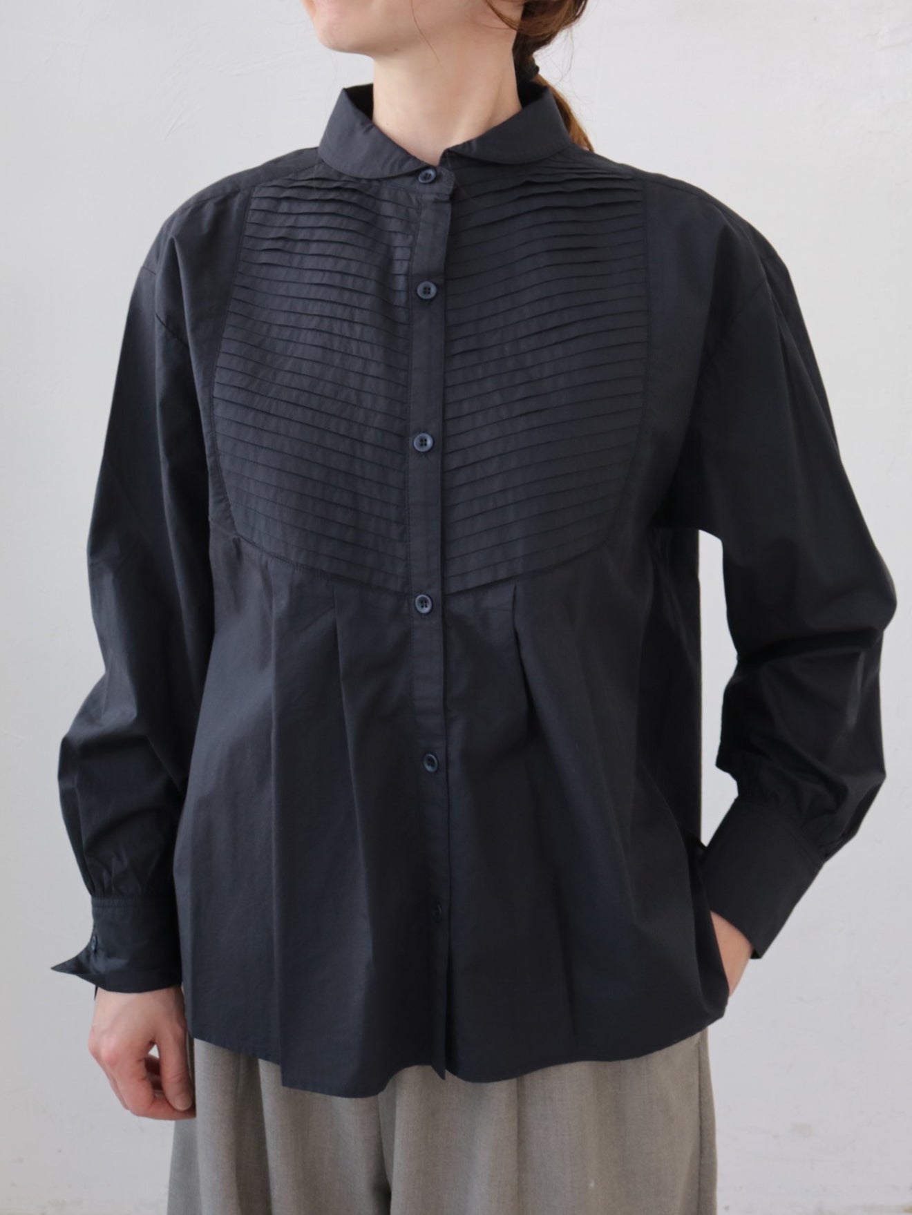 doux bleu ピンタック ブラウス DB-2553-049