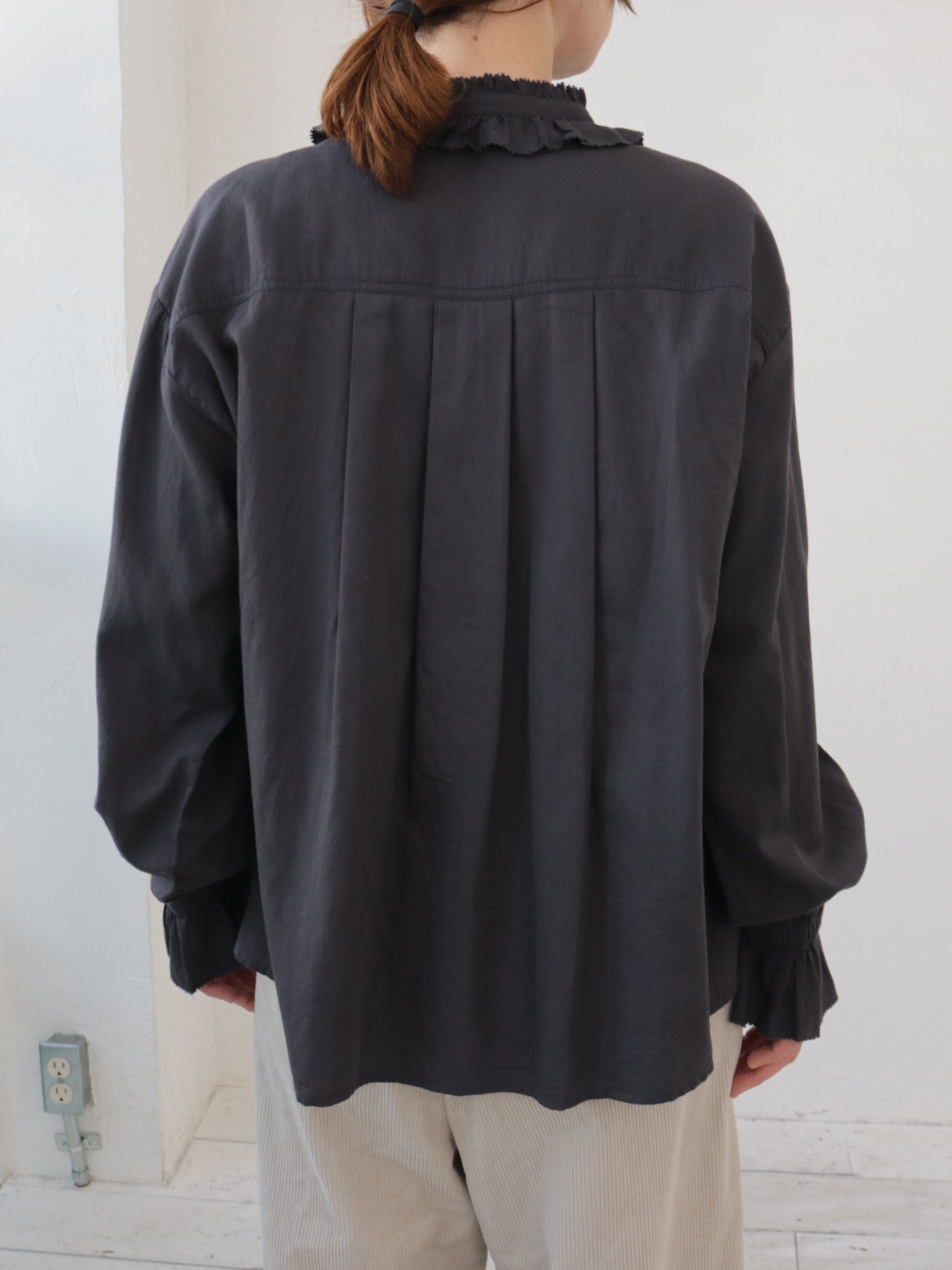 doux bleu フリルカラーブラウス DB-2553-042