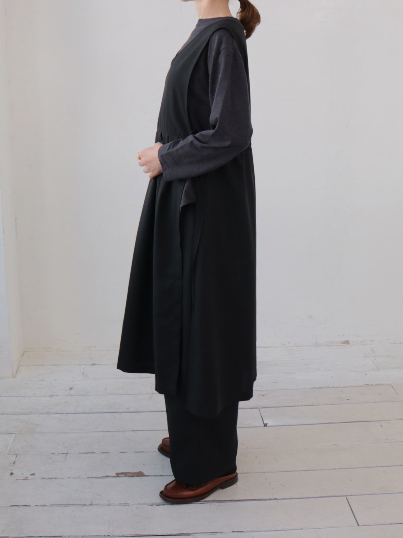 doux bleu ウーリーノ 2WAYベストワンピース DB-2554-052