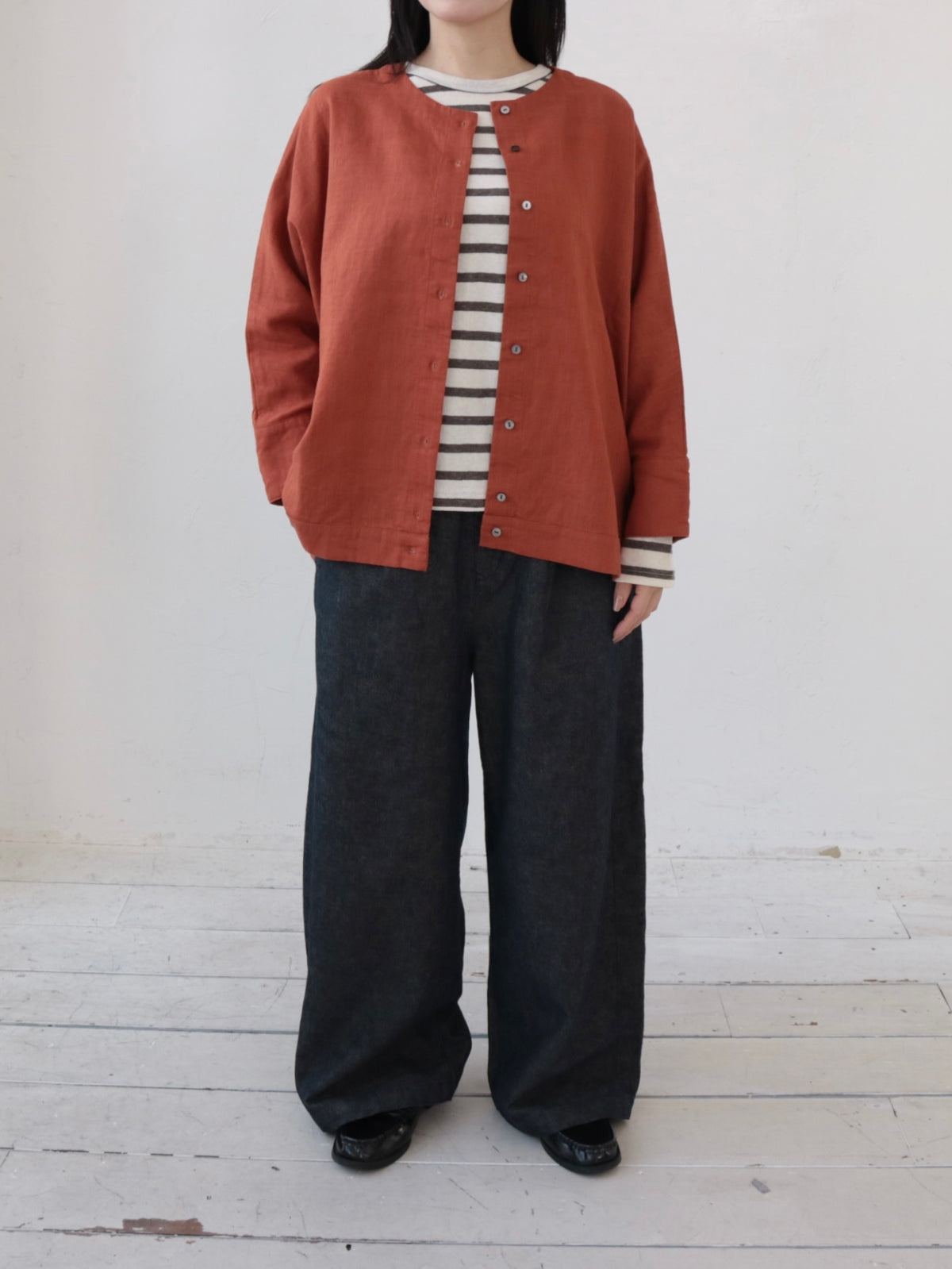 YARRA リネンコットンストレートパンツ YR-1645-235