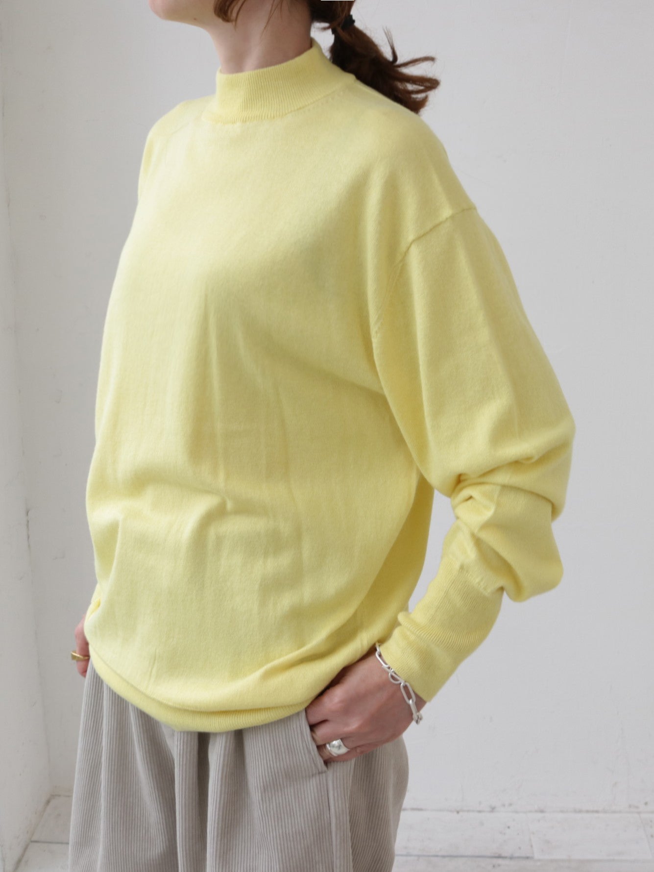 doux bleu コットンシルクカシミアプルオーバー DB-2552-045