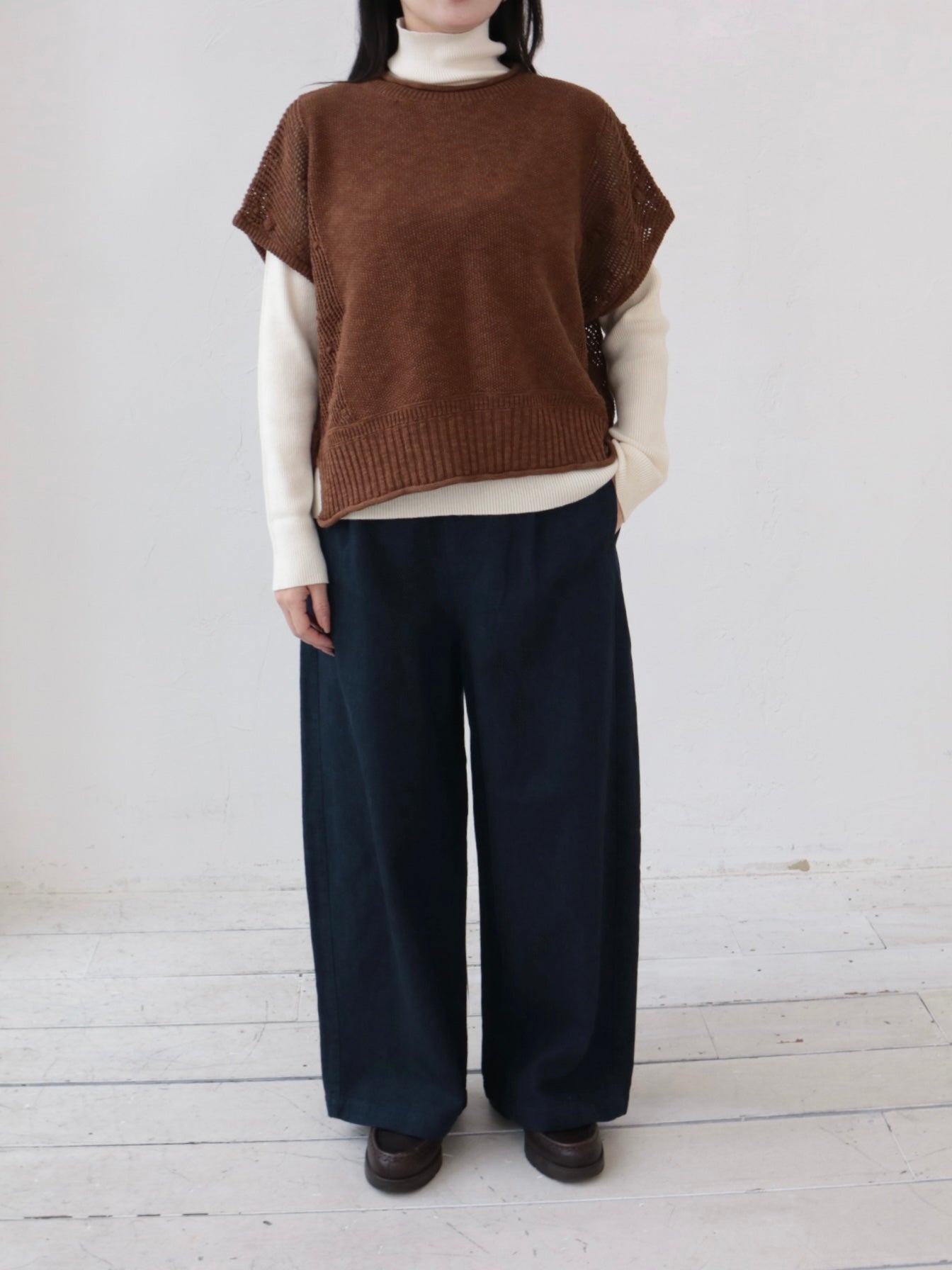 YARRA リネンコットンストレートパンツ YR-1645-235